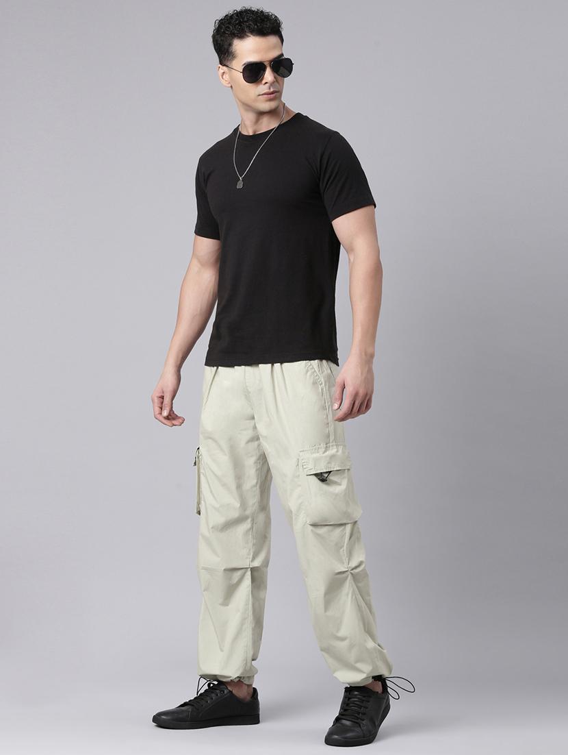men solid mid rise relaxed fit cargo - 22020094 - Standard Image - 6