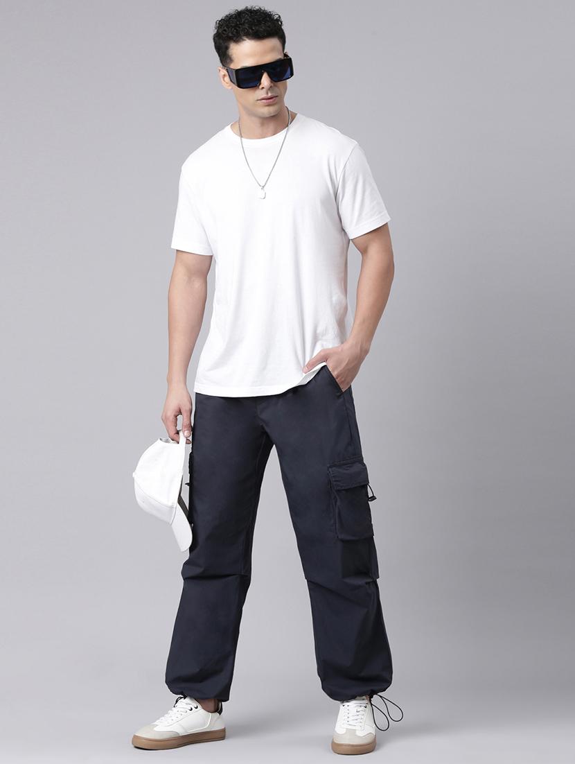 men solid mid rise relaxed fit cargo - 22020098 - Standard Image - 6