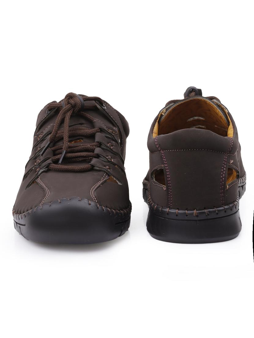 men brown lace up shoe - 22020278 - Standard Image - 4