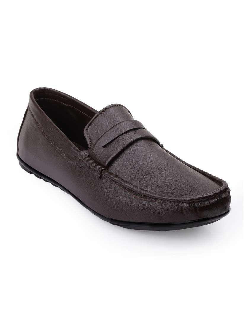 men brown slip on loafer - 22020280 - Standard Image - 1