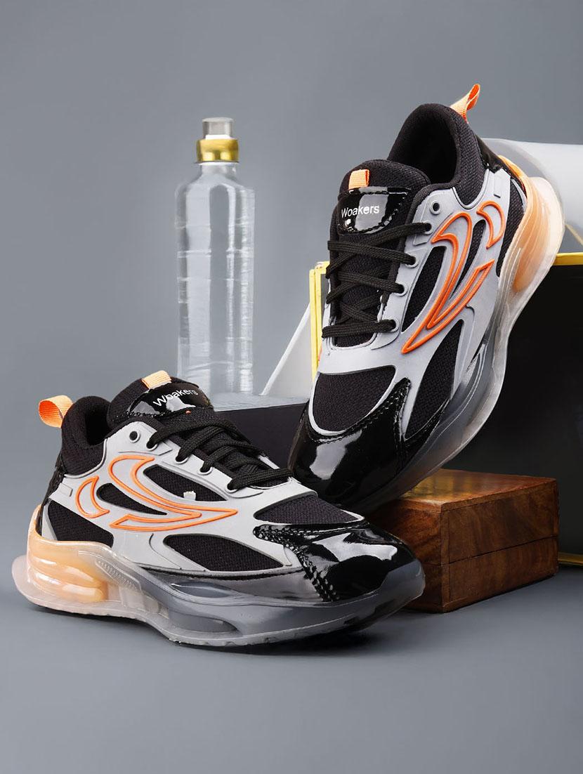 men printed lace up sport shoe - 22020282 -  Zoom Image - 0