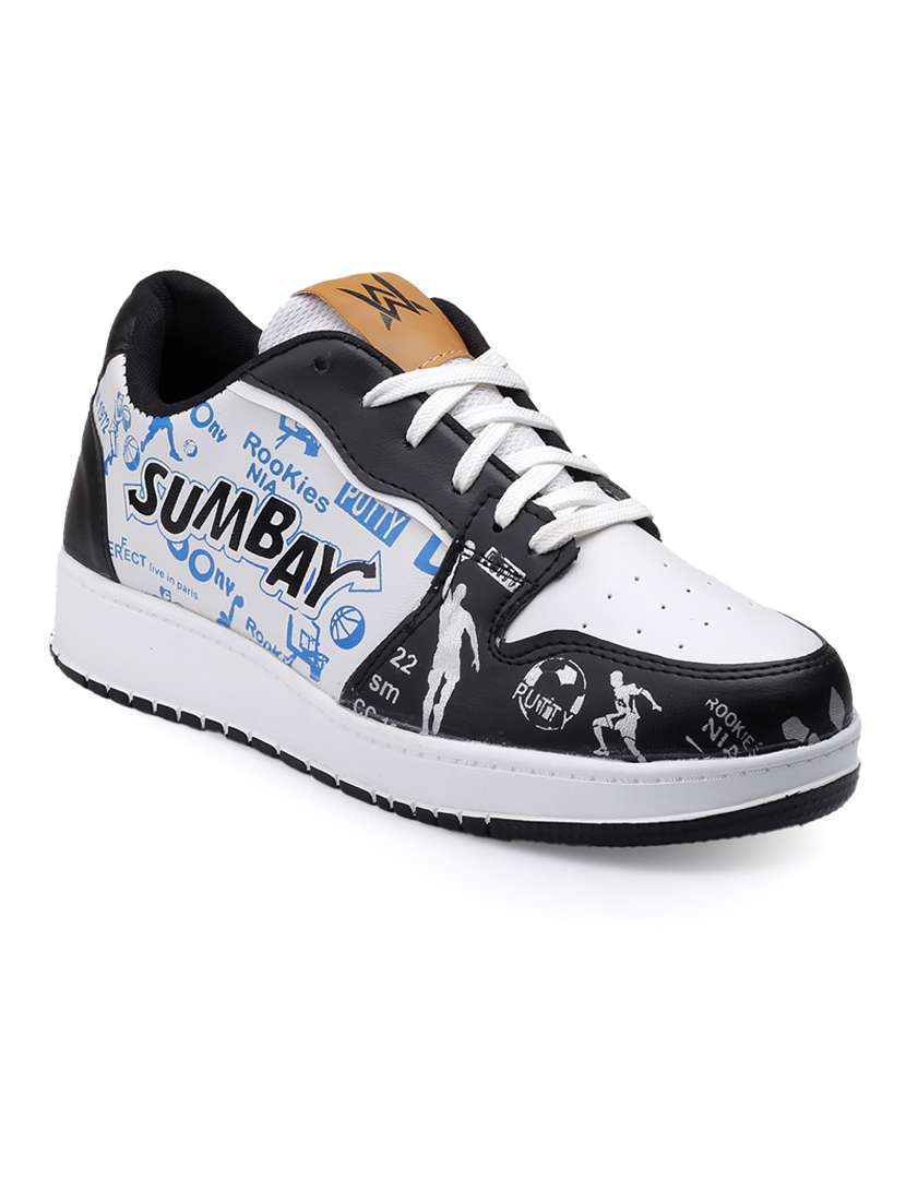 men printed lace up sneaker - 22020284 - Standard Image - 1