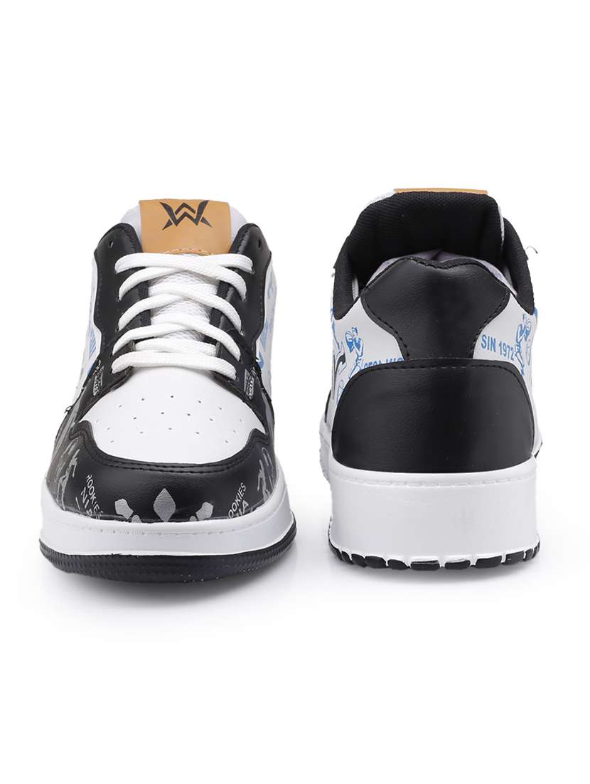men printed lace up sneaker - 22020284 - Standard Image - 4