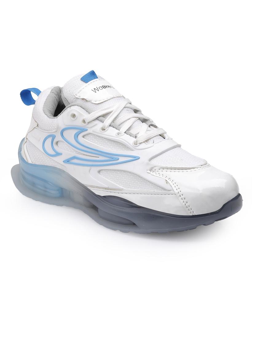 men white lace up sport shoe - 22020285 - Standard Image - 1