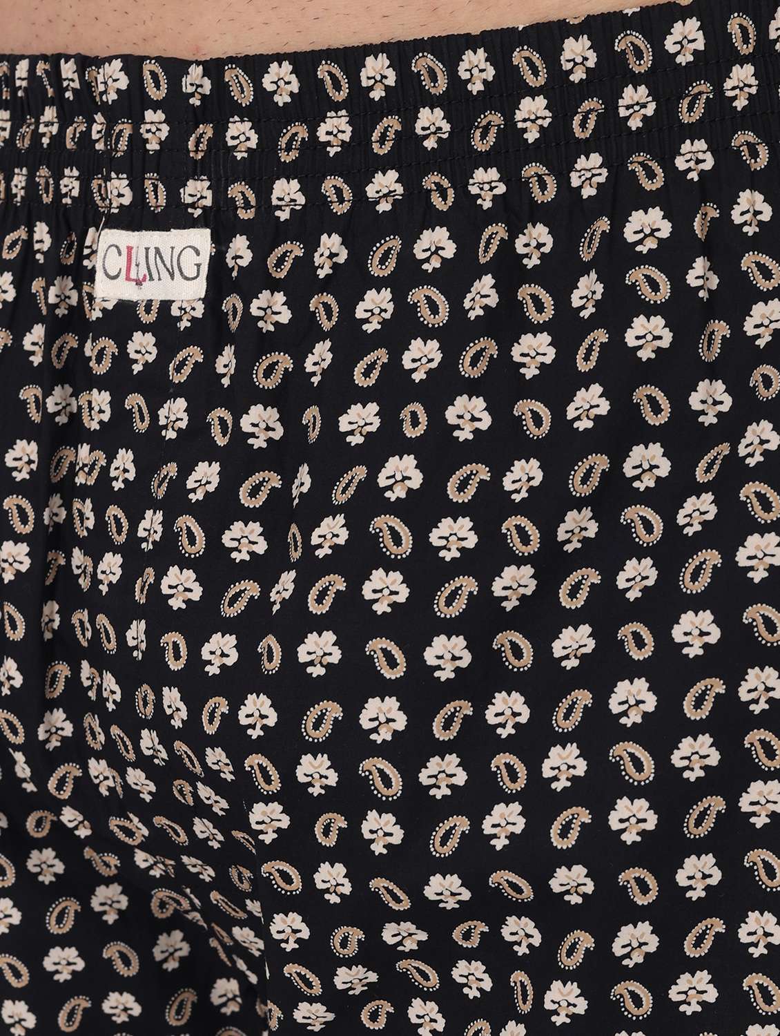 men printed mid rise loungewear boxer - 22020293 -  Standard Image - 6