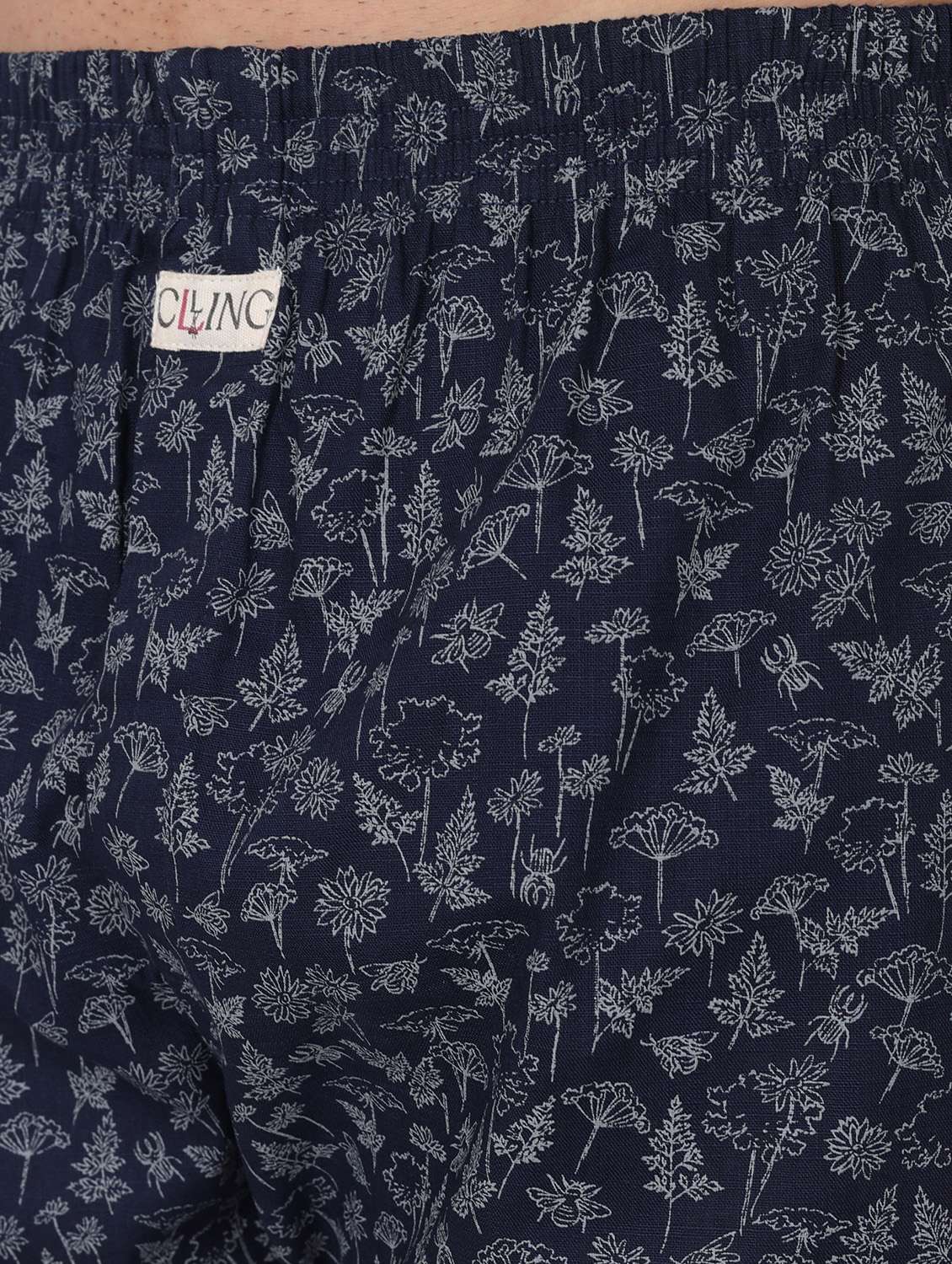 men printed mid rise loungewear boxer - 22020294 -  Standard Image - 6