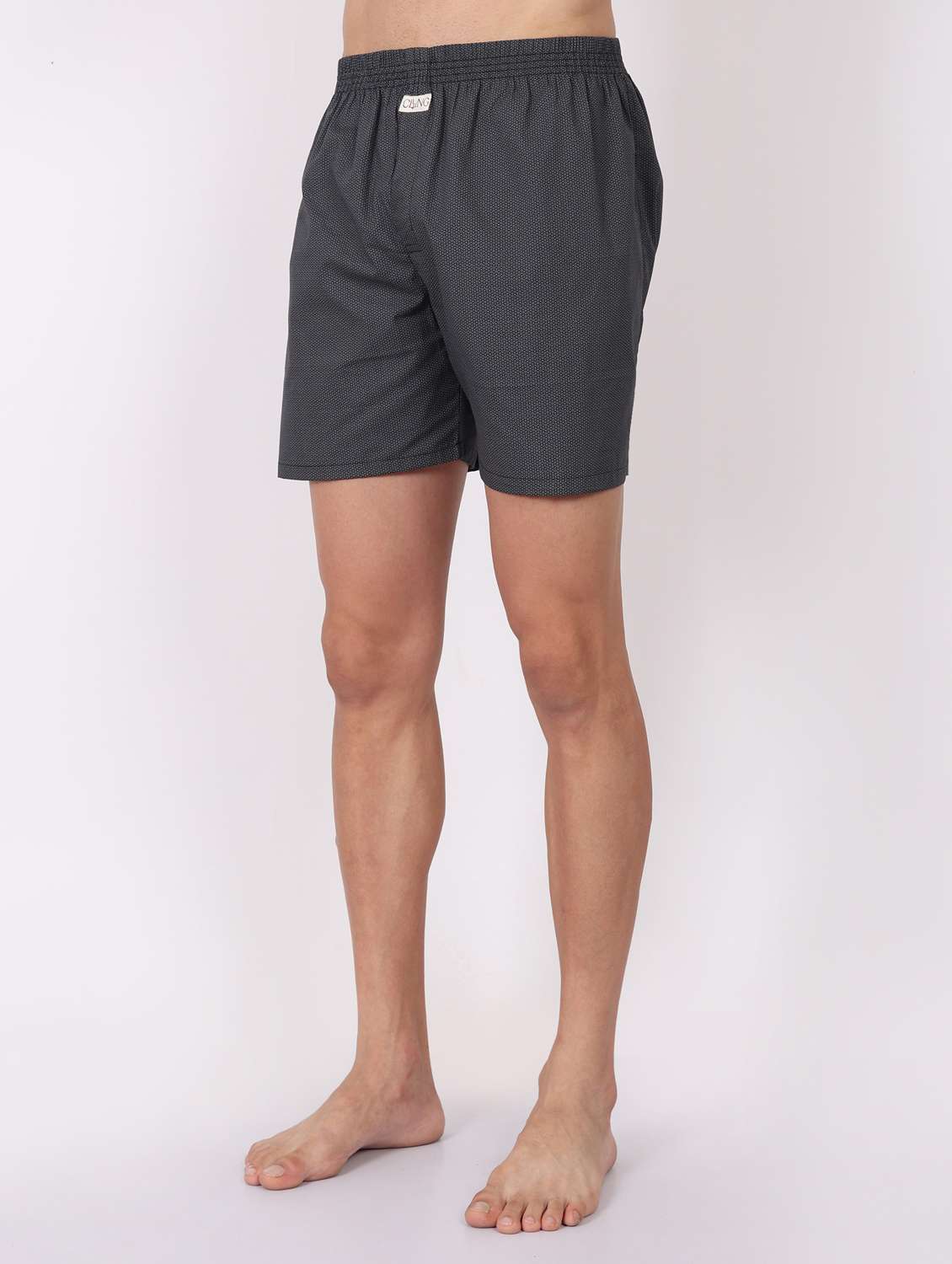 men printed mid rise loungewear boxer - 22020297 -  Standard Image - 1