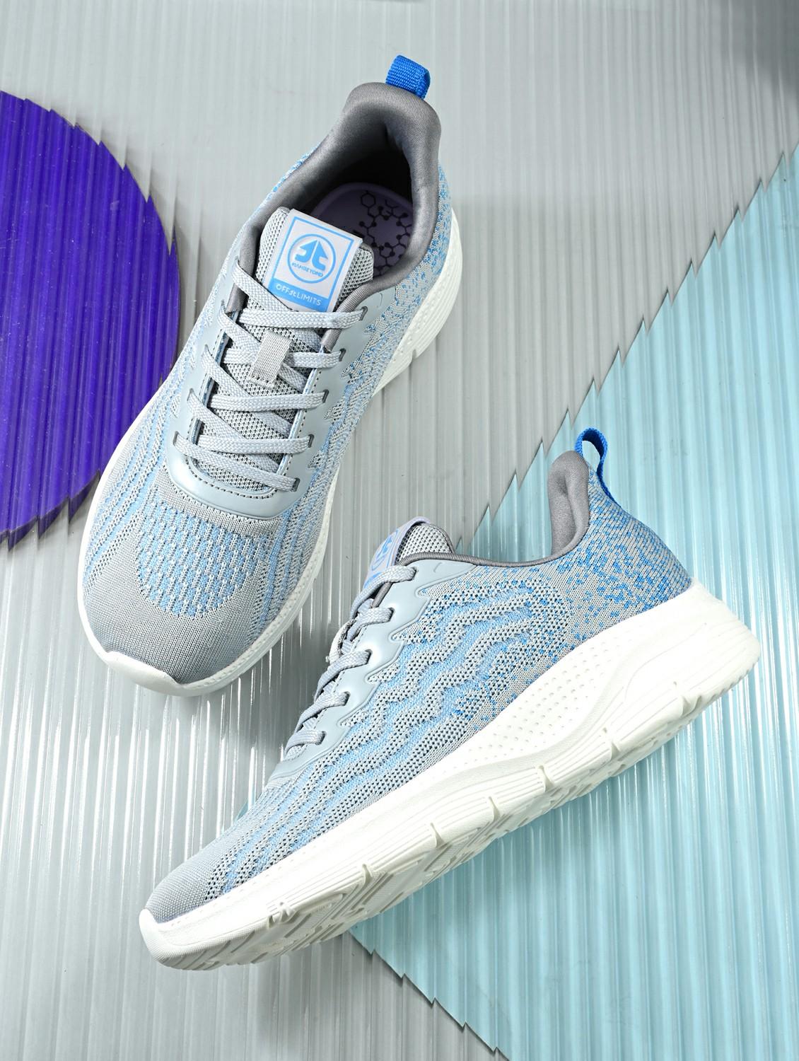 grey flyknit laceup sports shoes - 22020320 - Zoom Image - 0