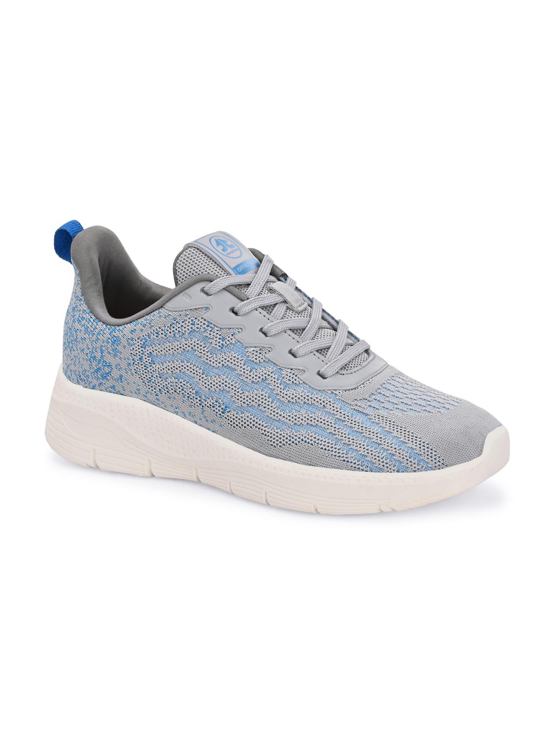 grey flyknit laceup sports shoes - 22020320 - Standard Image - 1