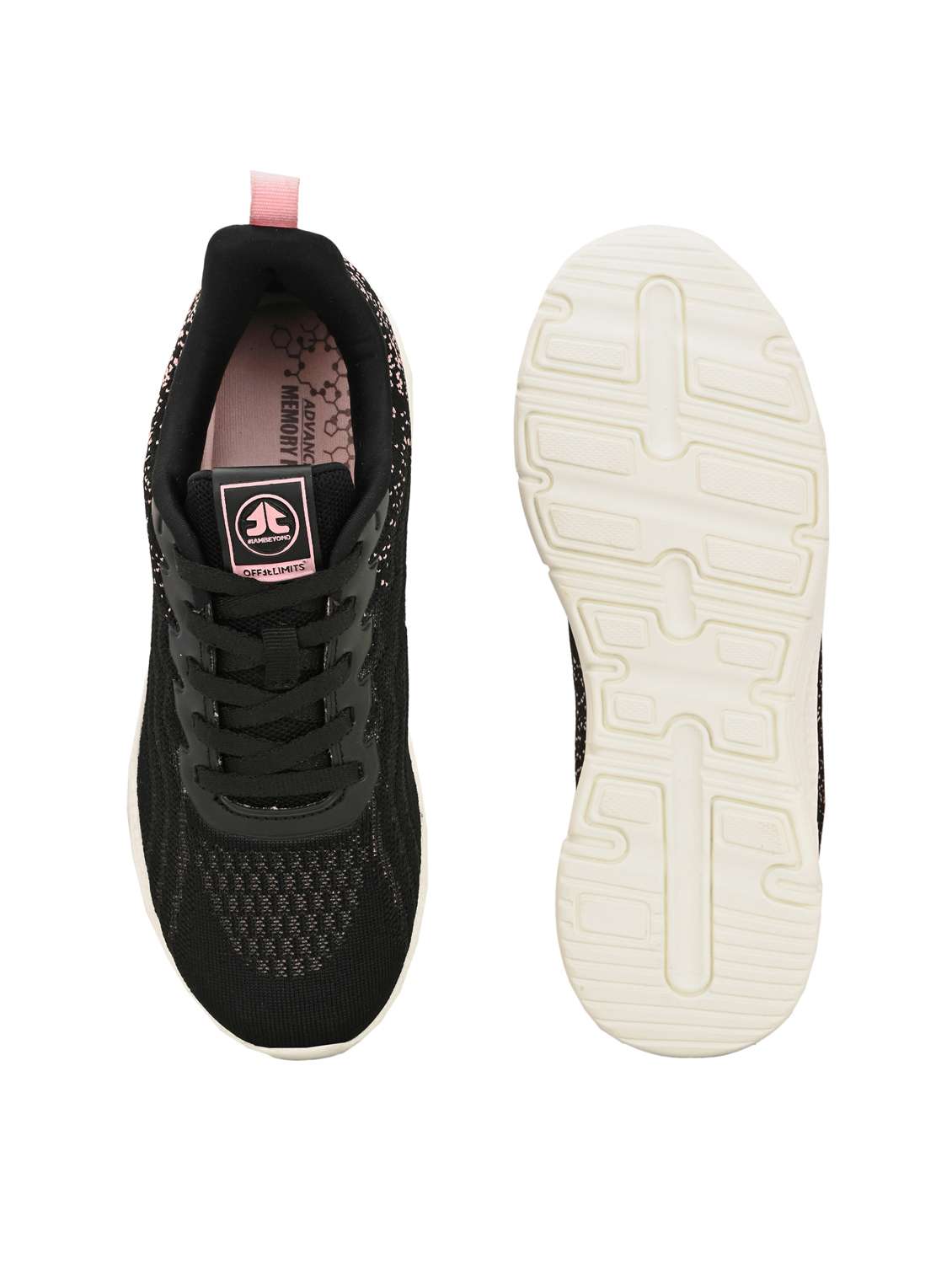 black flyknit laceup sports shoes - 22020321 - Standard Image - 4