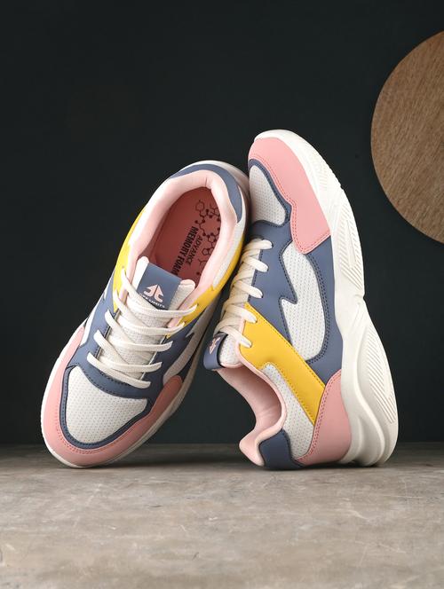 women pink lace-up sports shoe - 22020335 -  Standard Image - 0