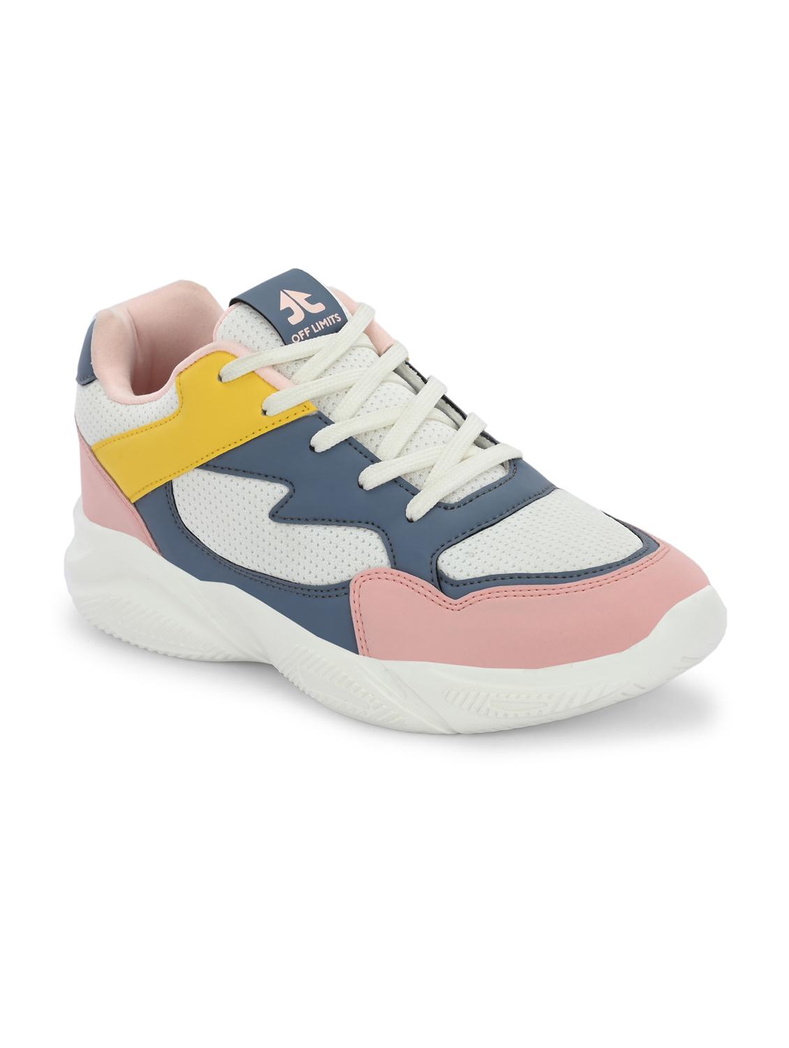 women pink lace-up sports shoe - 22020335 -  Standard Image - 1