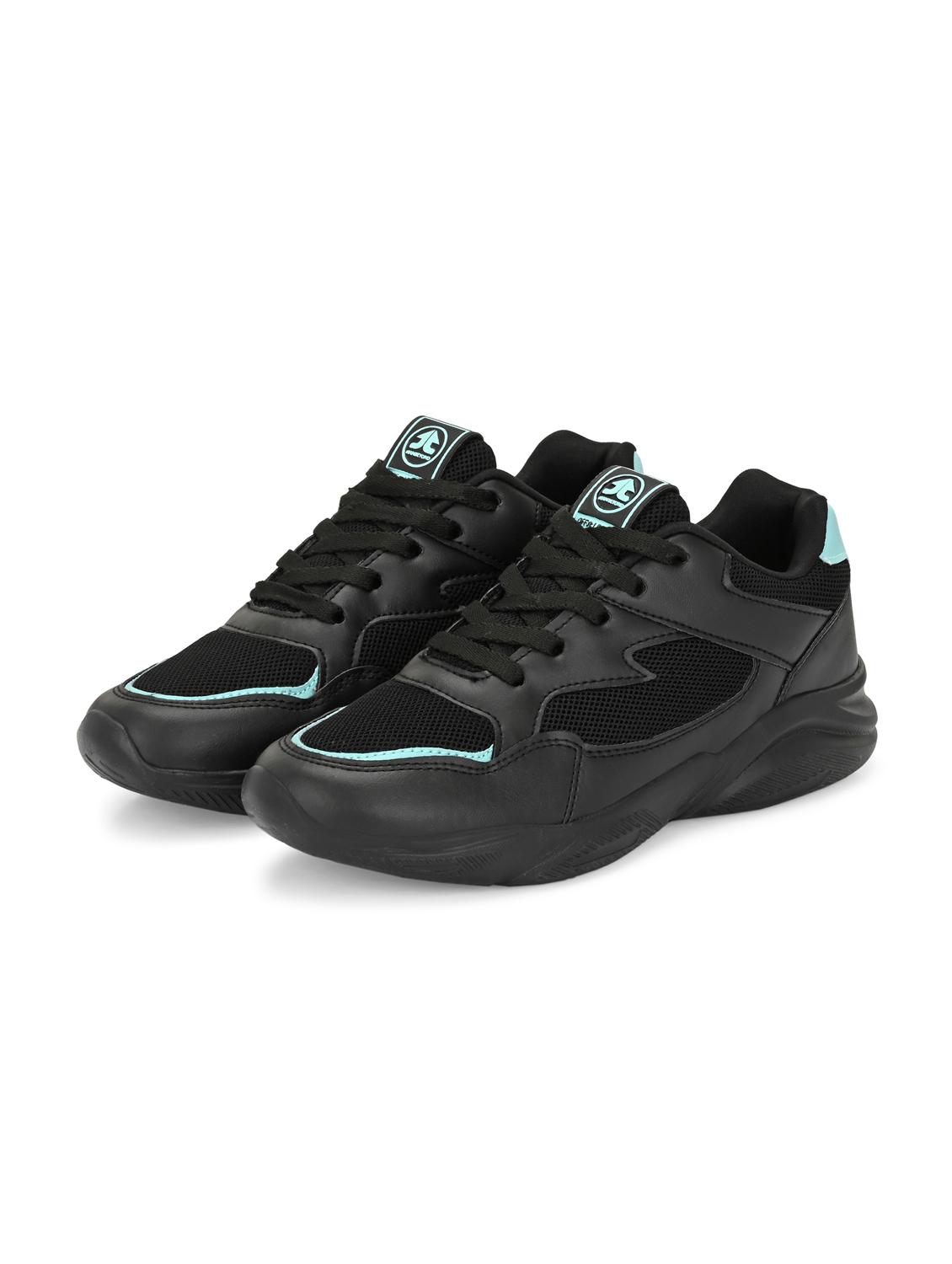 women black lace-up sports shoe - 22020337 - Standard Image - 1