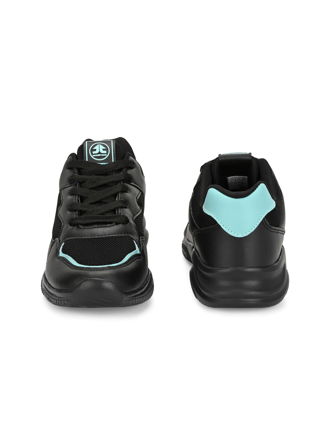 women black lace-up sports shoe - 22020337 - Standard Image - 4
