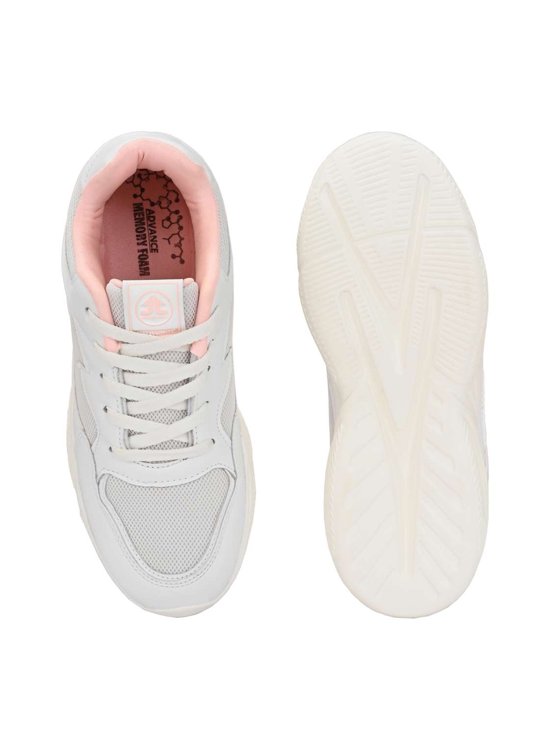 women white lace-up sports shoe - 22020338 -  Standard Image - 4