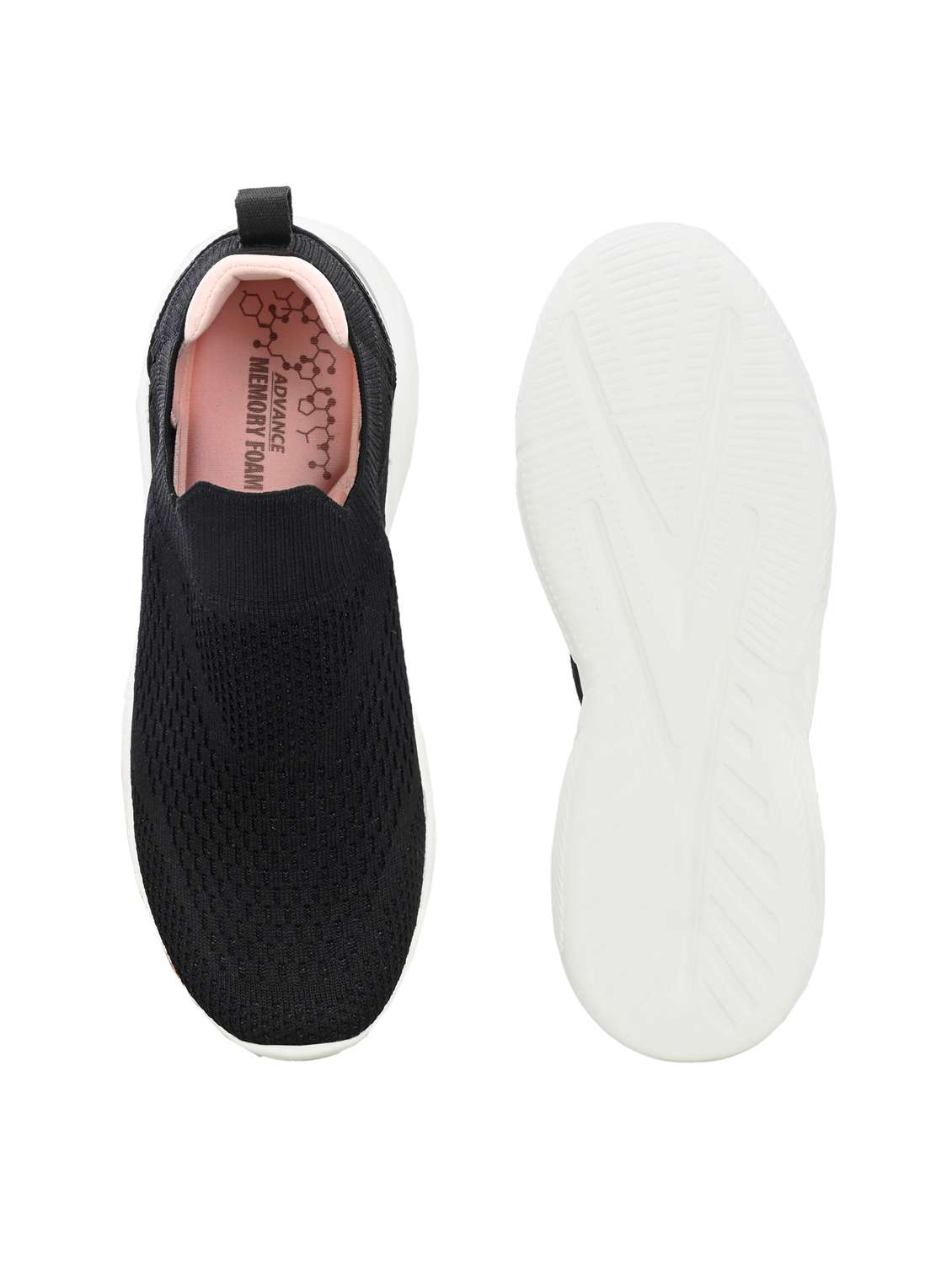 women black slip on sports shoe - 22020342 - Standard Image - 4