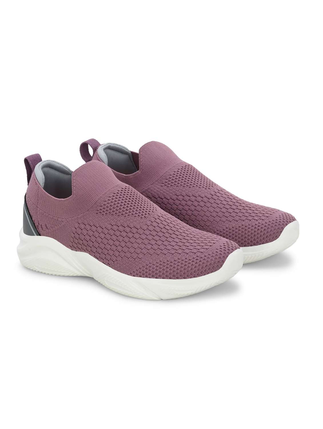 mauve flyknit slip on sports shoes - 22020344 -  Standard Image - 1
