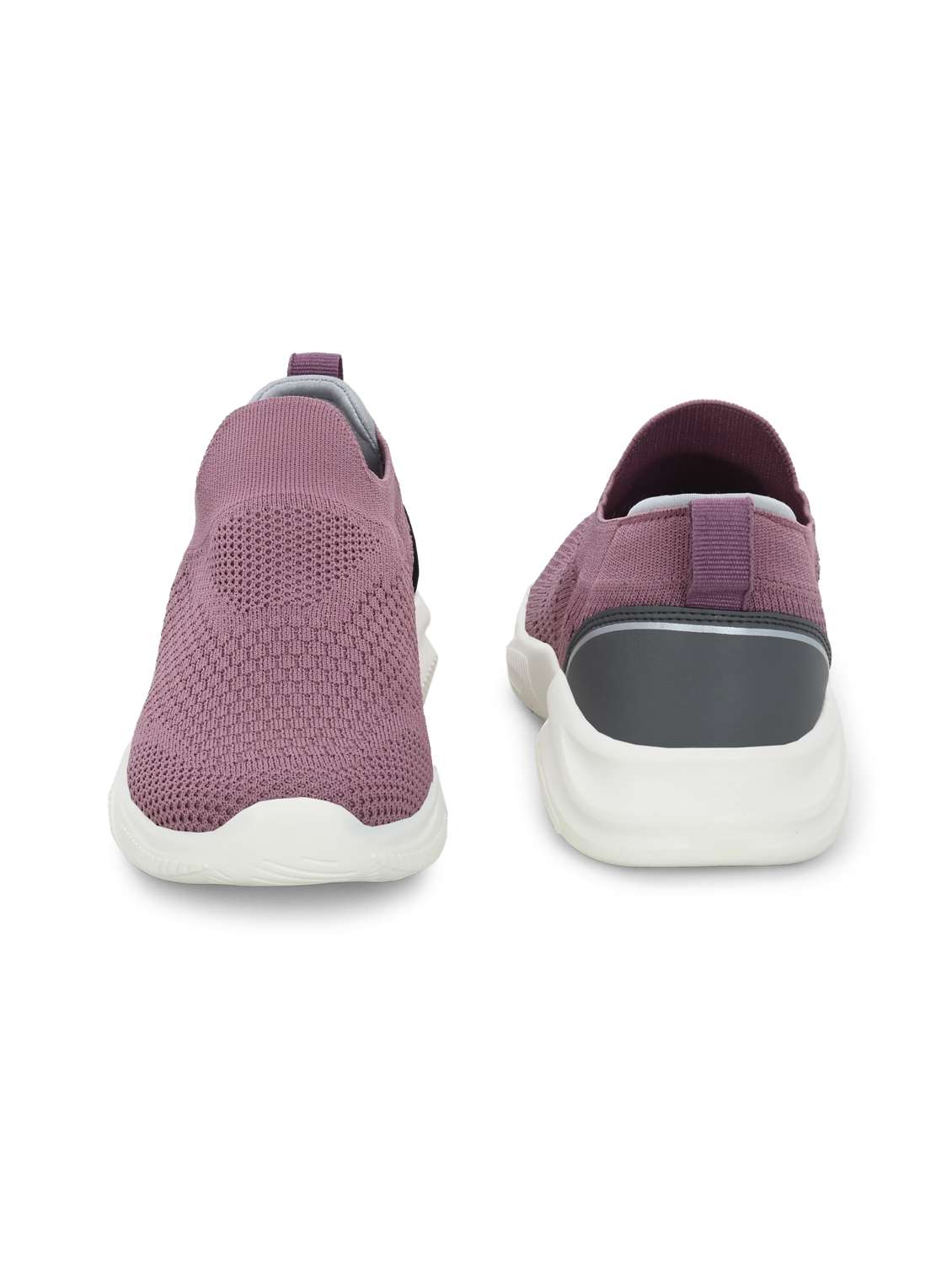 mauve flyknit slip on sports shoes - 22020344 - Standard Image - 4