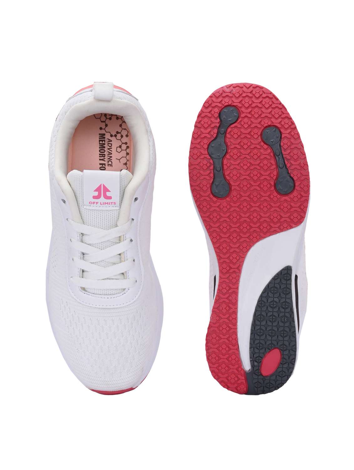 women white lace-up sports shoe - 22020345 -  Standard Image - 4