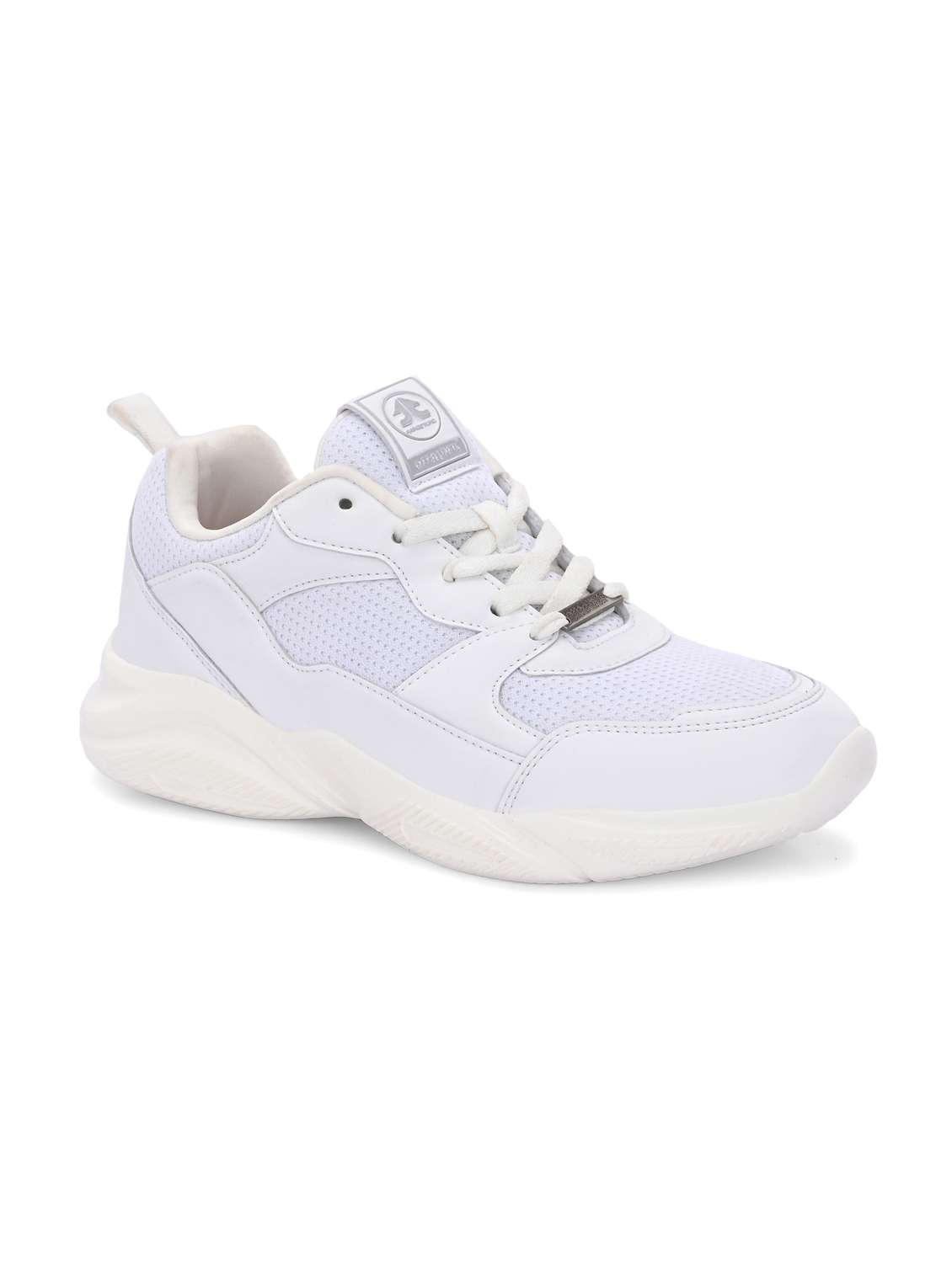 women off white lace-up sports shoe - 22020349 -  Standard Image - 1