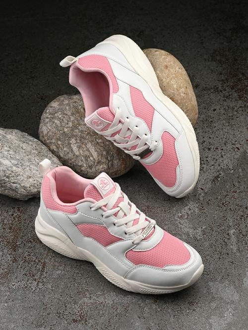 men pink lace-up sports shoe - 22020350 -  Standard Image - 0