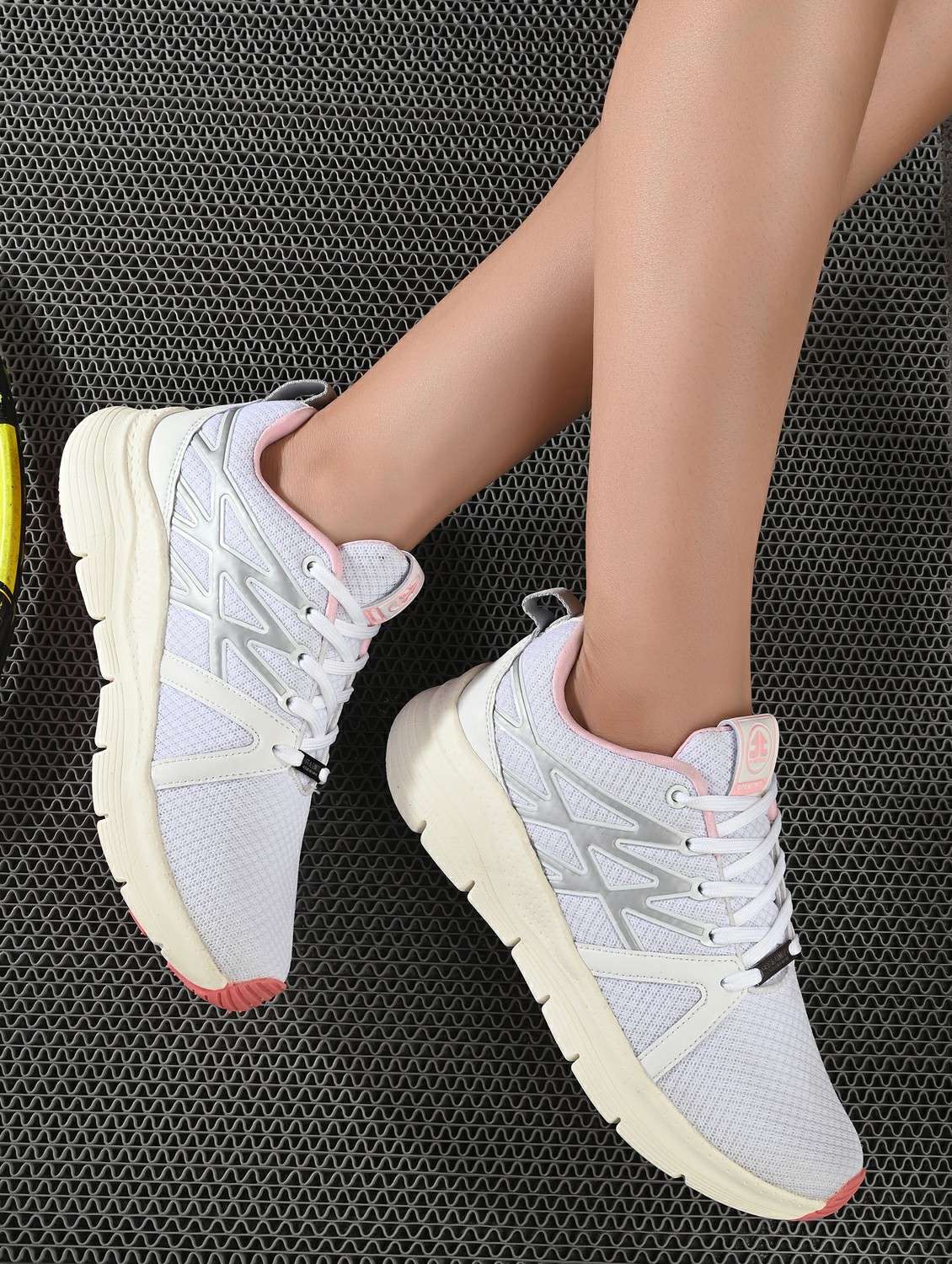 women off white lace-up sports shoe - 22020359 -  Standard Image - 1