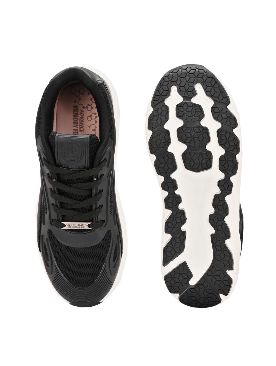 women black lace-up sports shoe - 22020360 -  Standard Image - 4