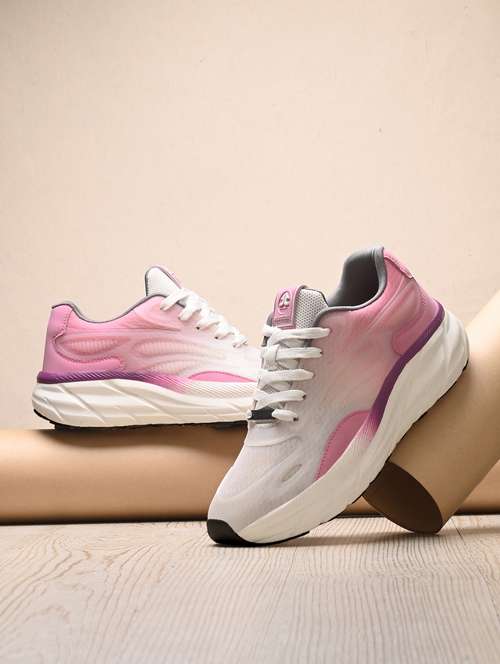 women pink lace-up sports shoe - 22020362 -  Standard Image - 0