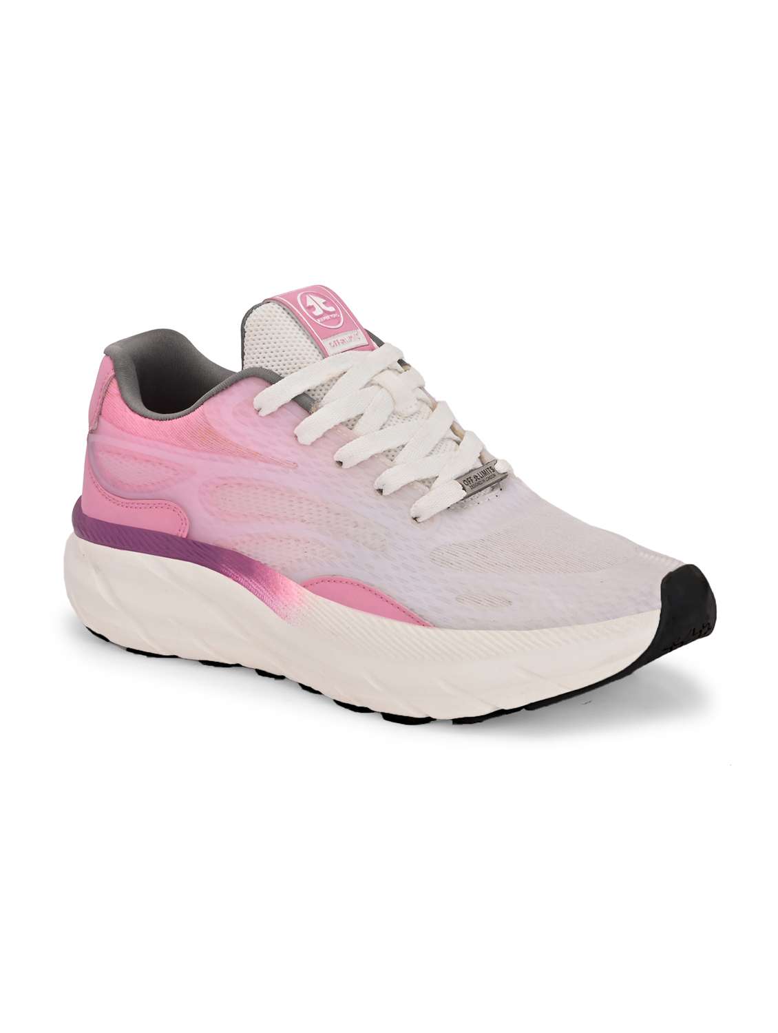 women pink lace-up sports shoe - 22020362 -  Standard Image - 1