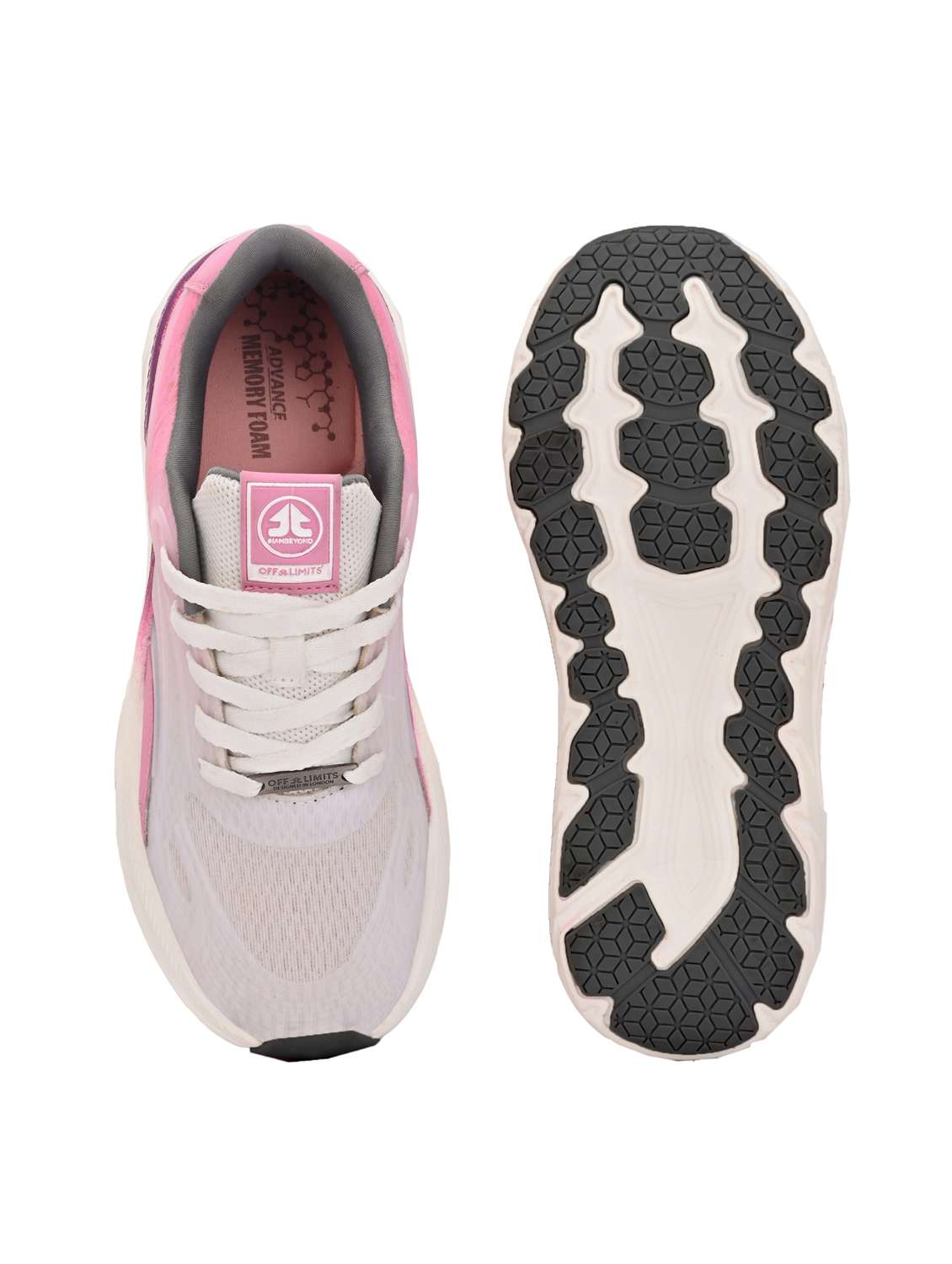 women pink lace-up sports shoe - 22020362 -  Standard Image - 4