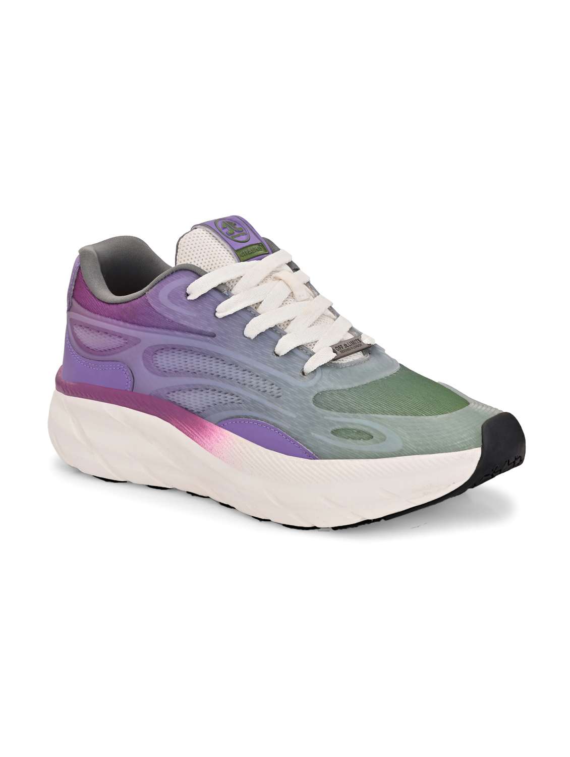 women purple lace-up sports shoe - 22020364 -  Standard Image - 1