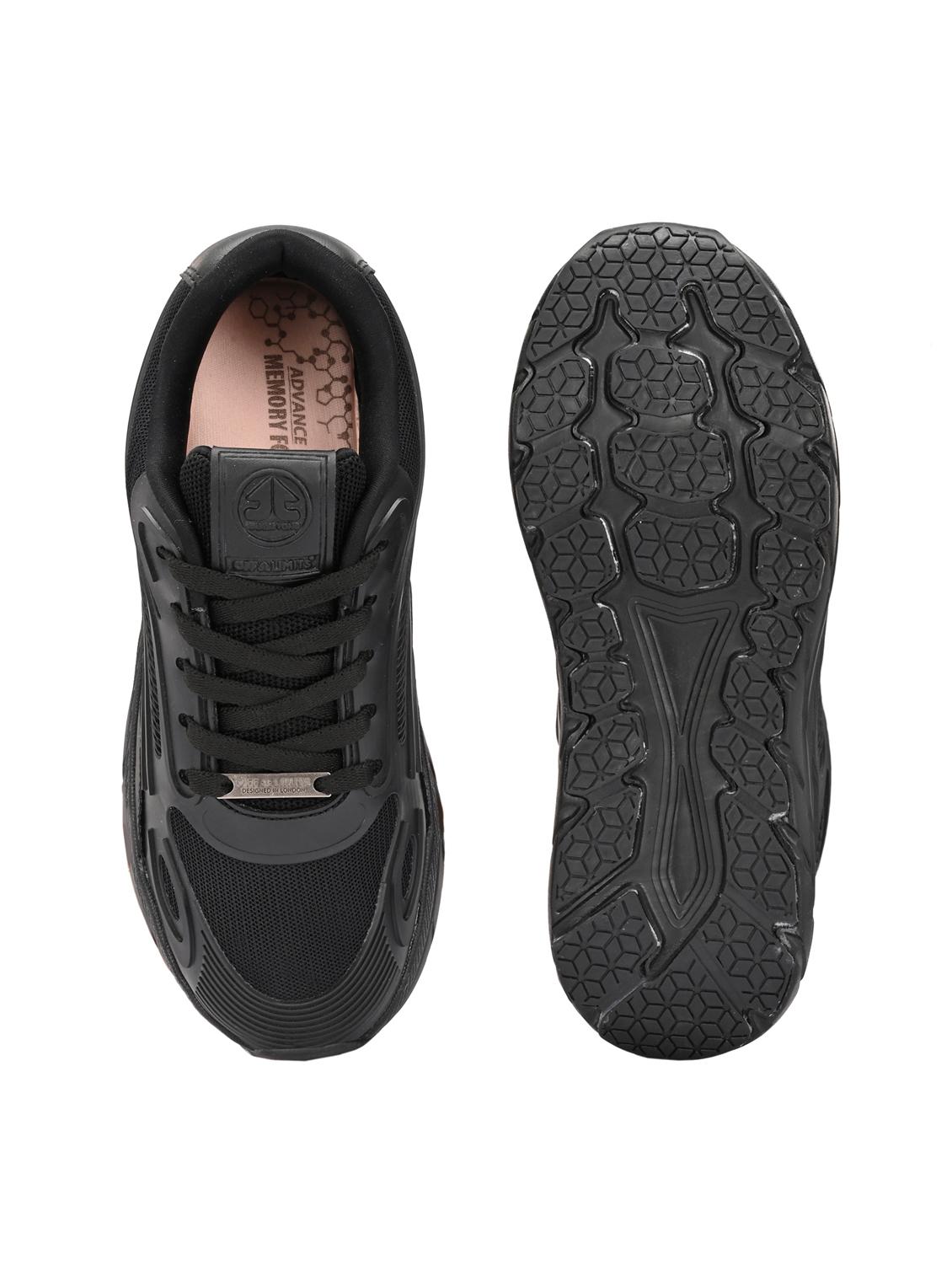 women black lace-up sports shoe - 22020365 - Standard Image - 4