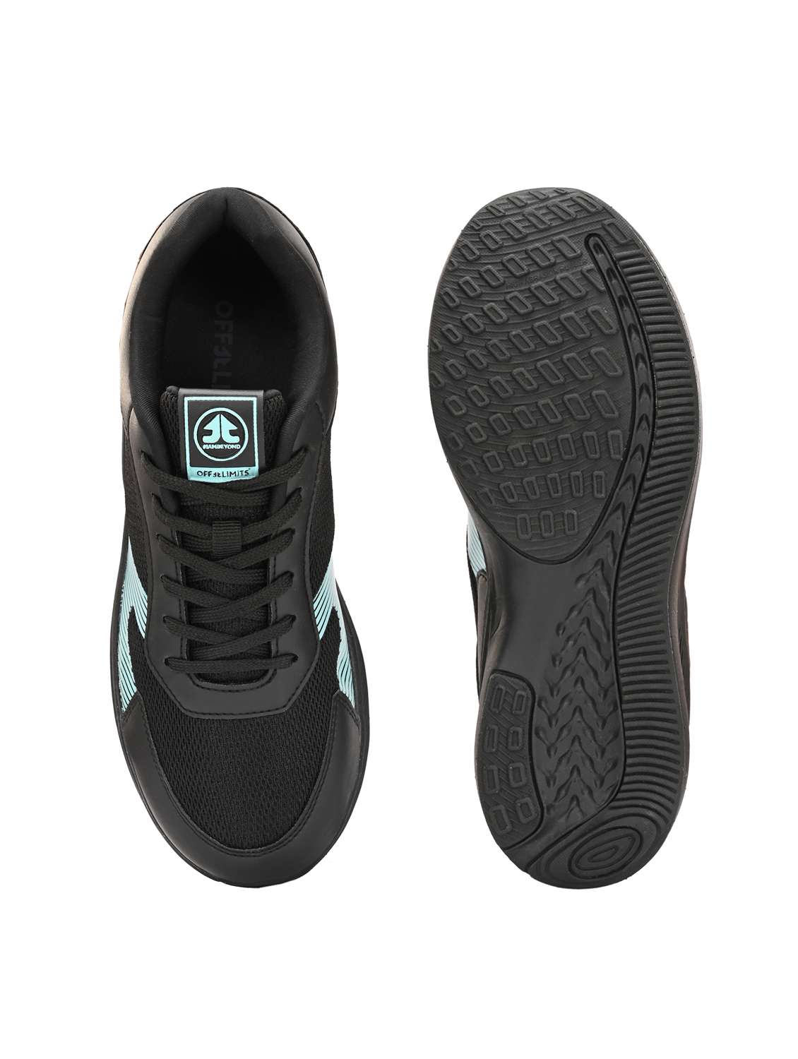 women black lace-up sports shoe - 22020366 -  Standard Image - 4