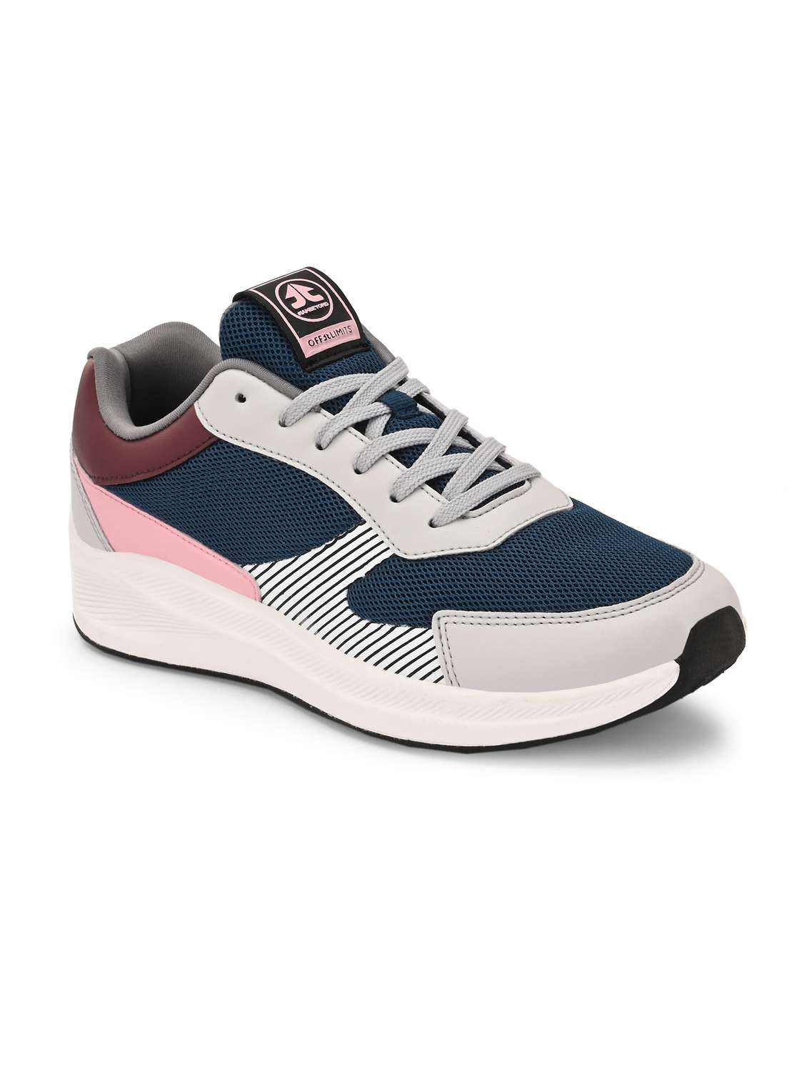 women color blocked lace-up sports shoe - 22020370 -  Standard Image - 1
