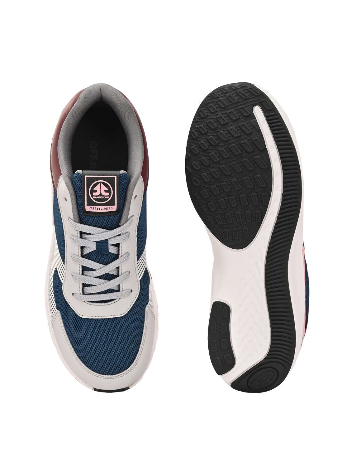 women color blocked lace-up sports shoe - 22020370 -  Standard Image - 4