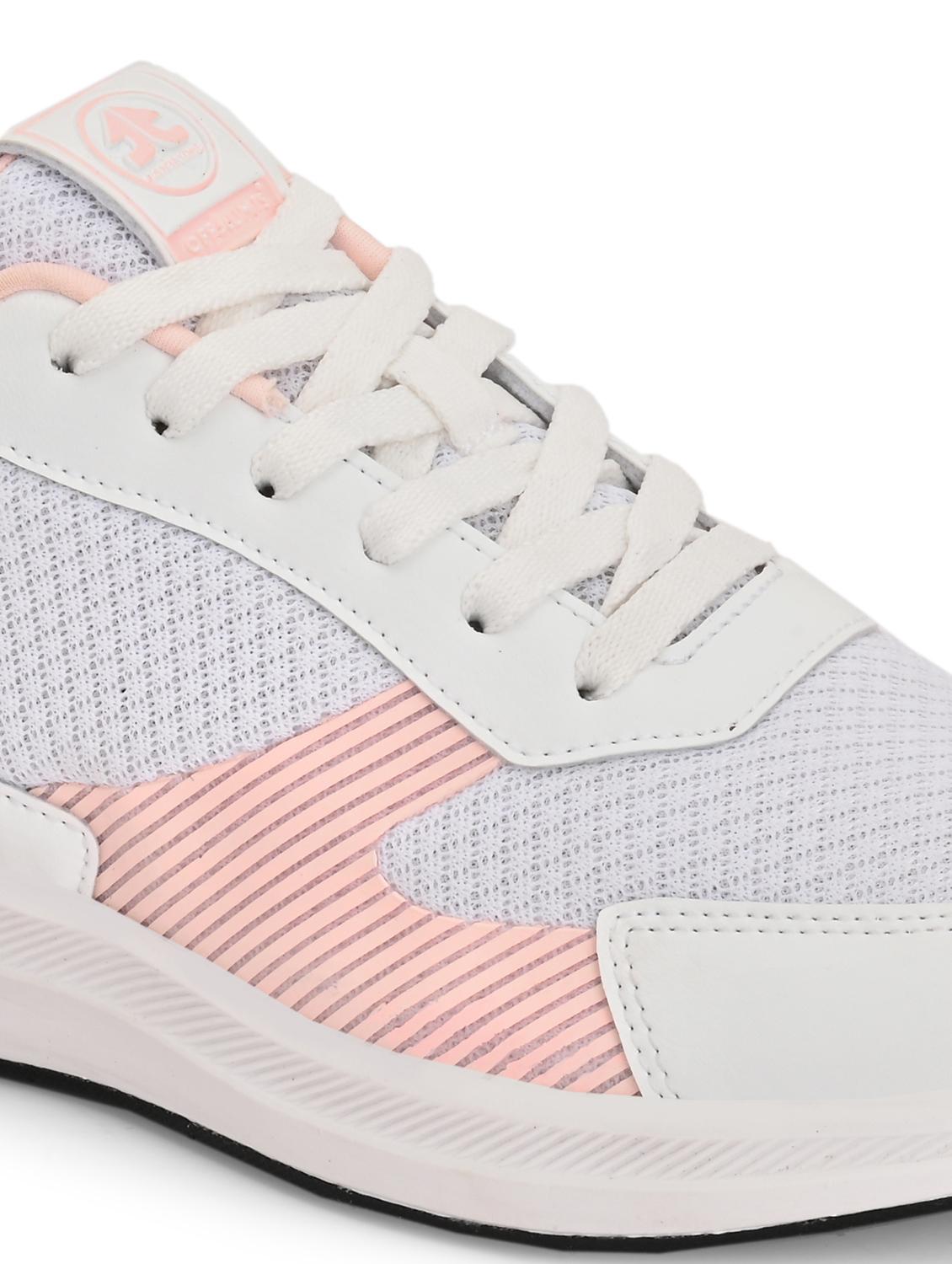 women off white lace-up sports shoe - 22020372 - Standard Image - 4