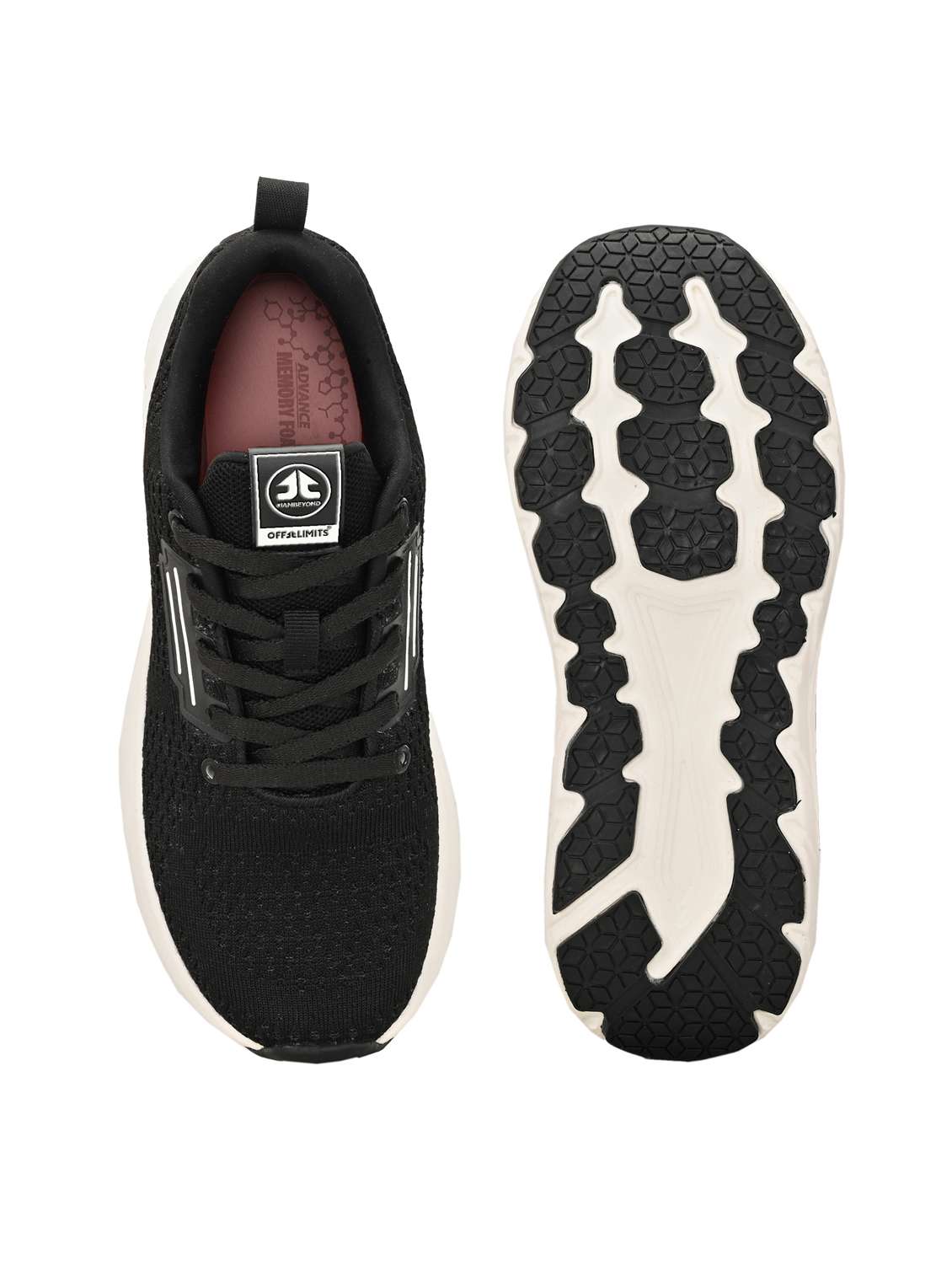 women black lace-up sports shoe - 22020373 - Standard Image - 4