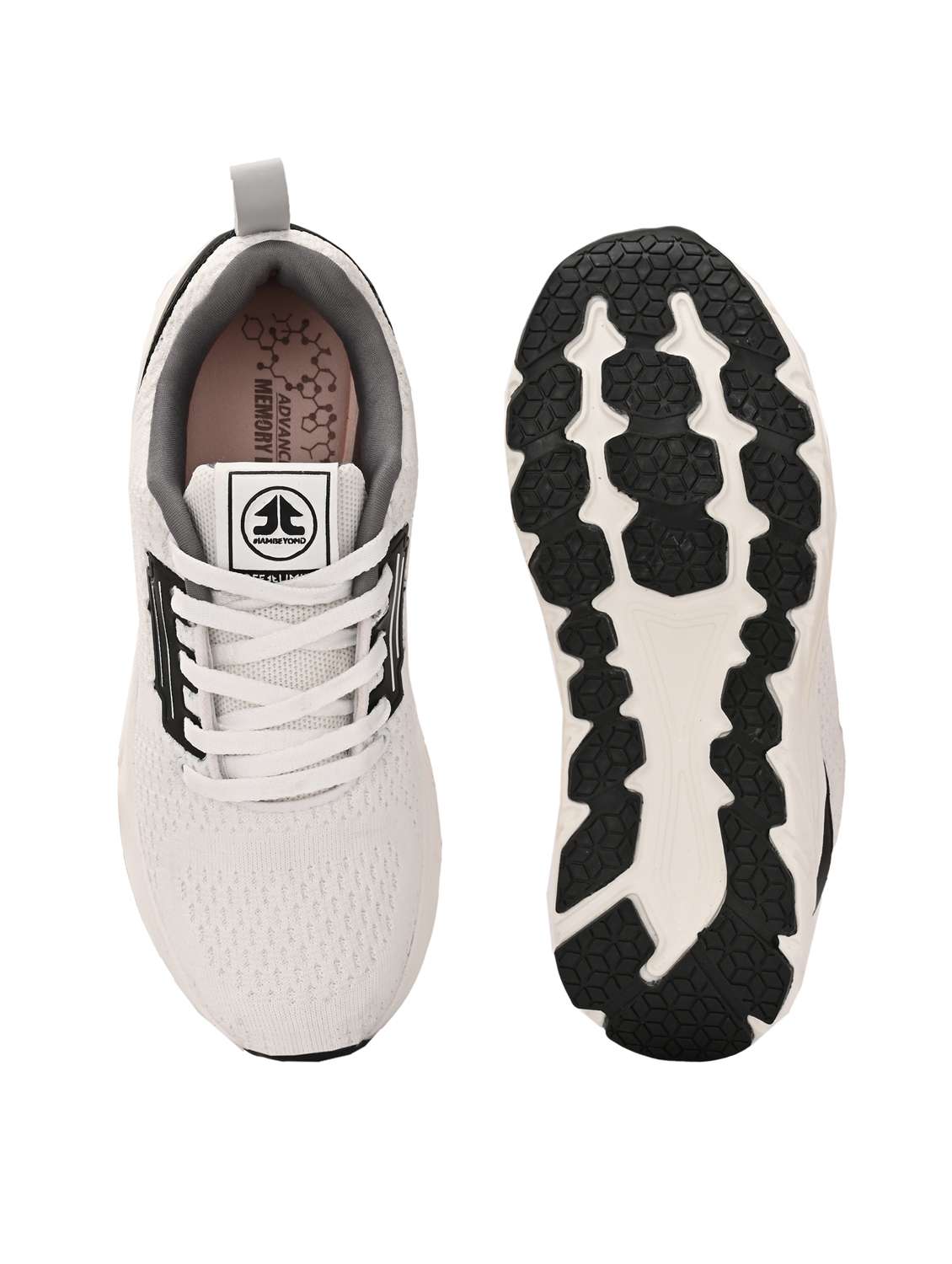 women white lace-up sports shoe - 22020375 - Standard Image - 4