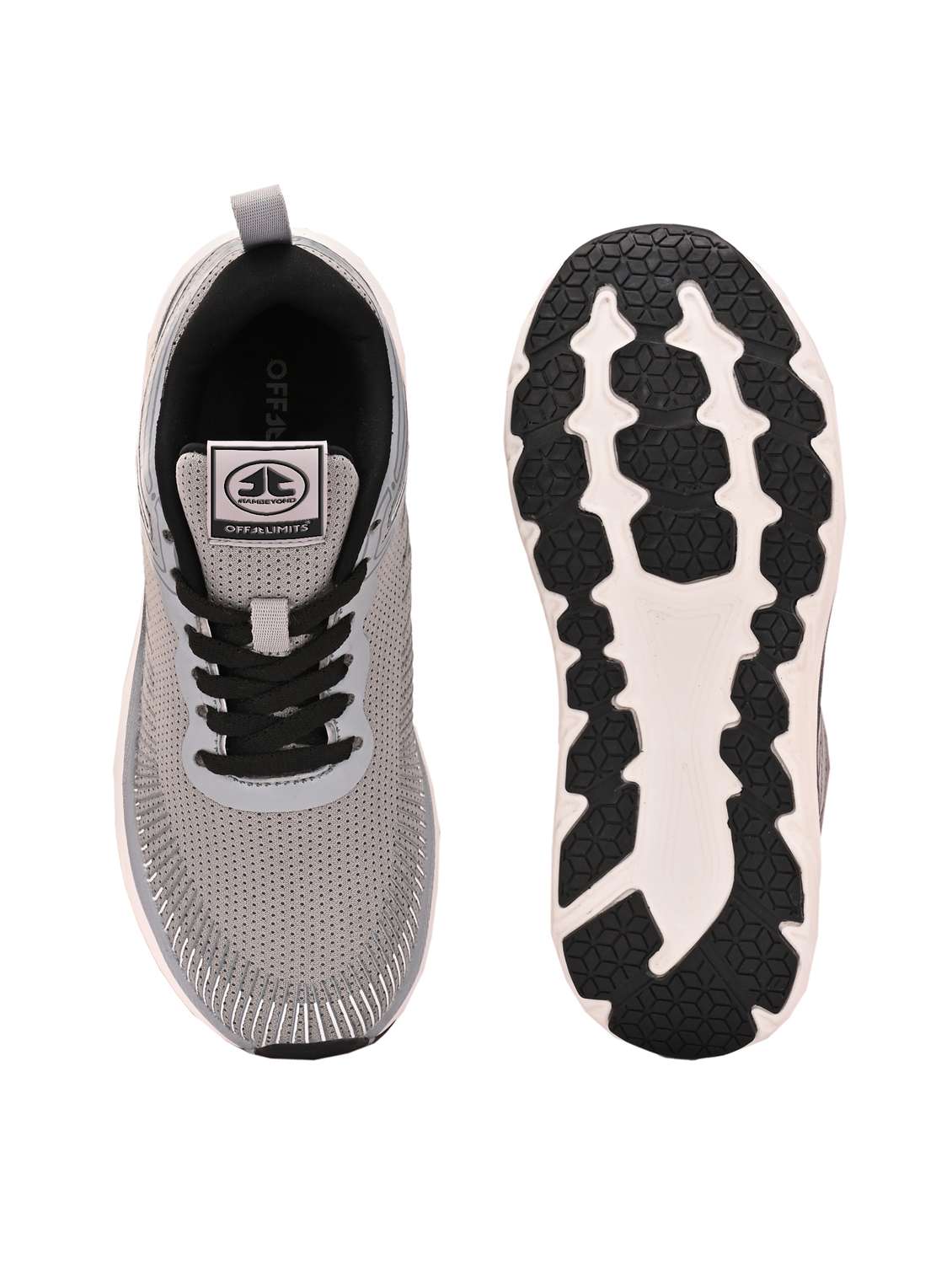 women grey lace-up sports shoe - 22020377 - Standard Image - 4
