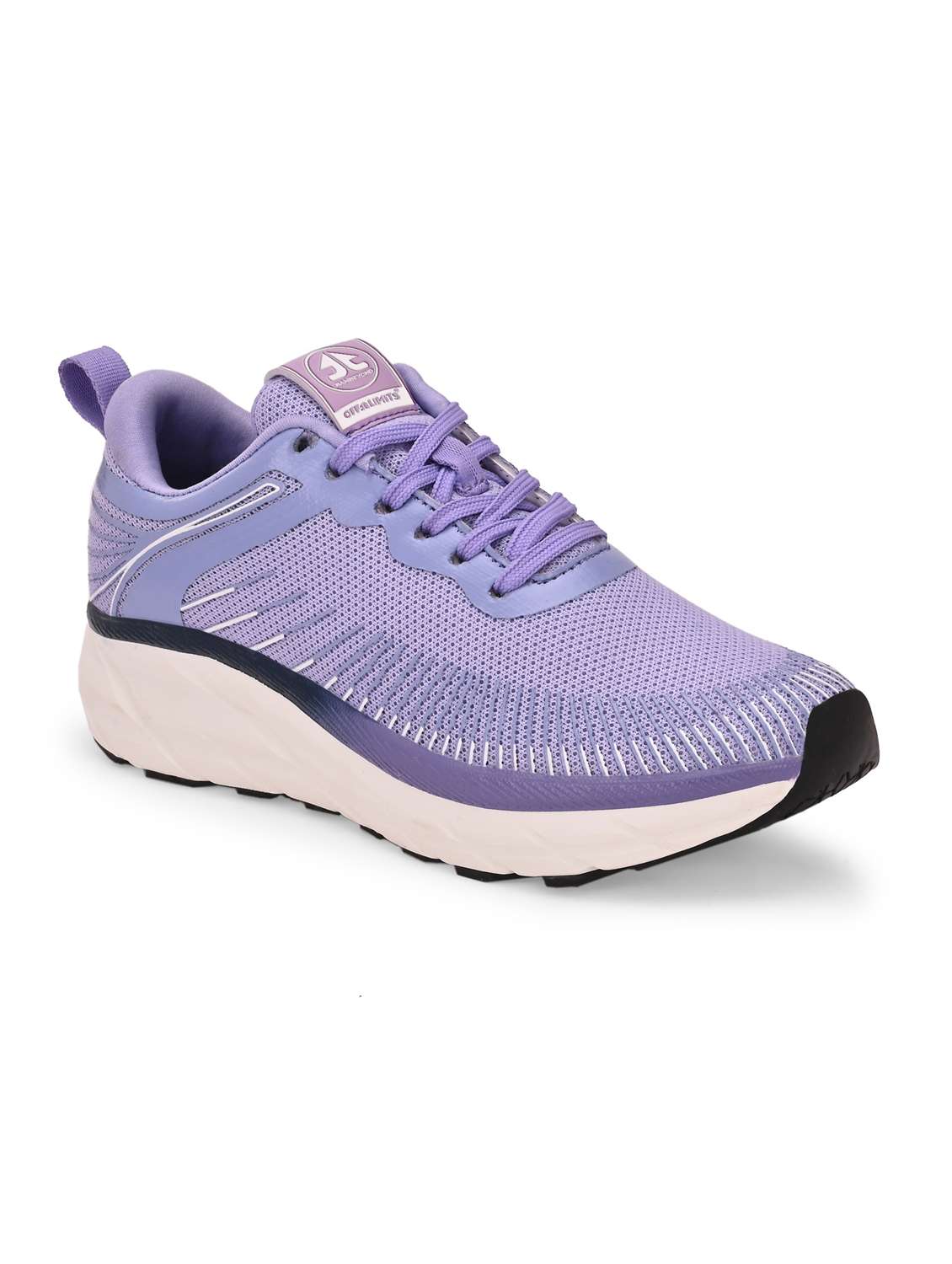 women purple lace-up sports shoe - 22020378 - Standard Image - 1