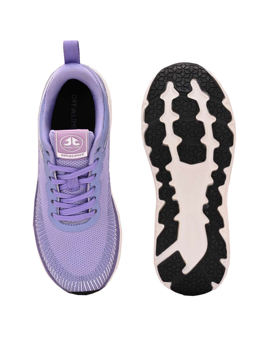 women purple lace-up sports shoe - 22020378 - Standard Image - 4