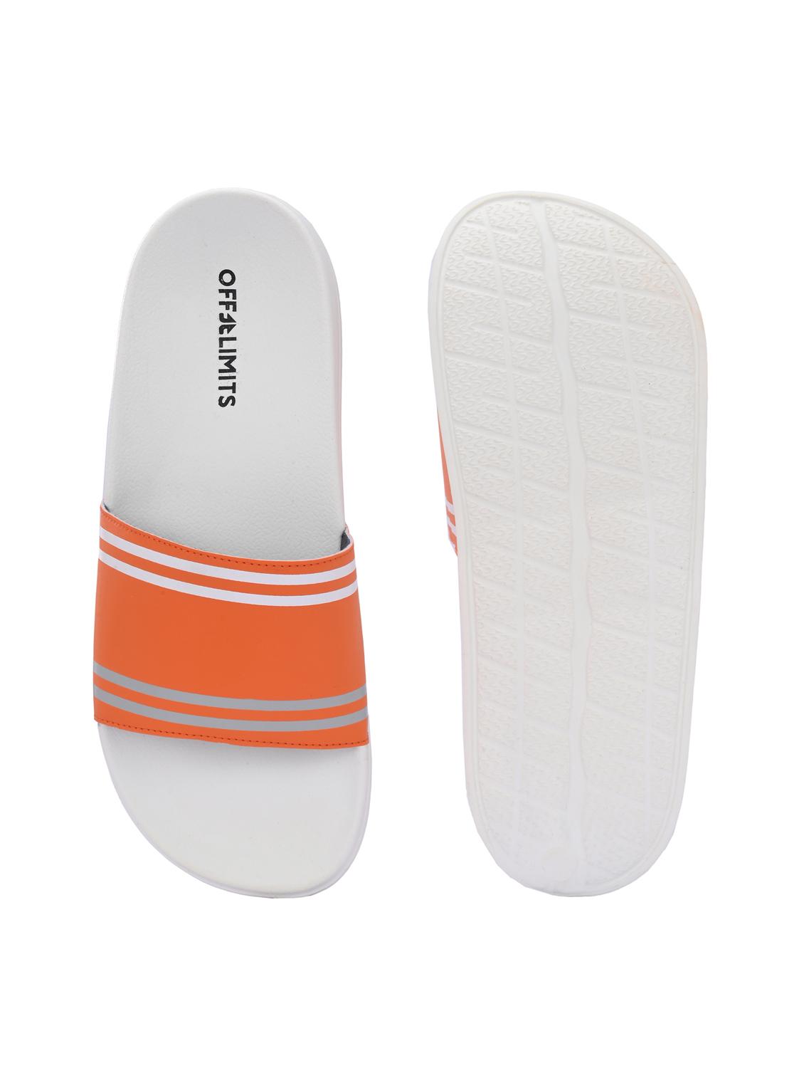 men striped open toe slider - 22020441 - Standard Image - 4