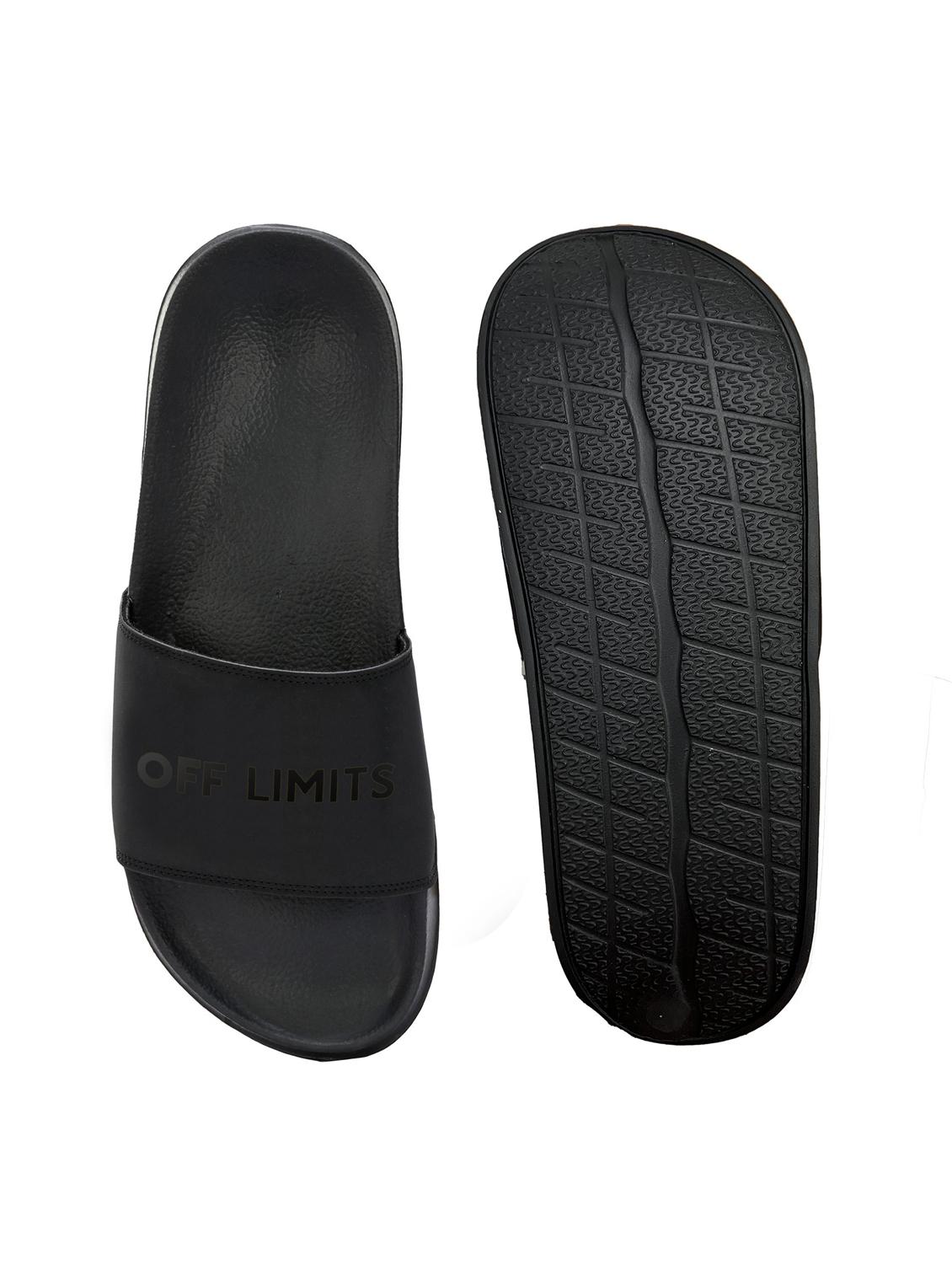 men typographic open toe slider - 22020443 - Standard Image - 4