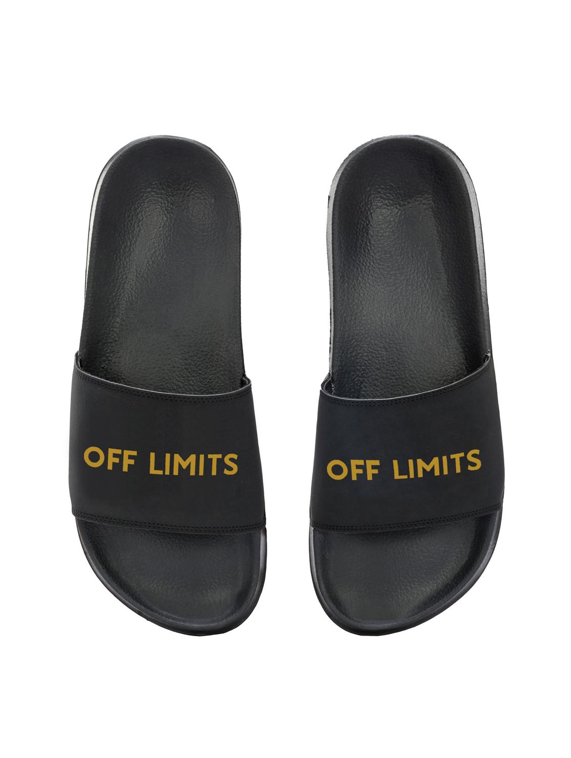 men typographic open toe slider - 22020444 - Standard Image - 4