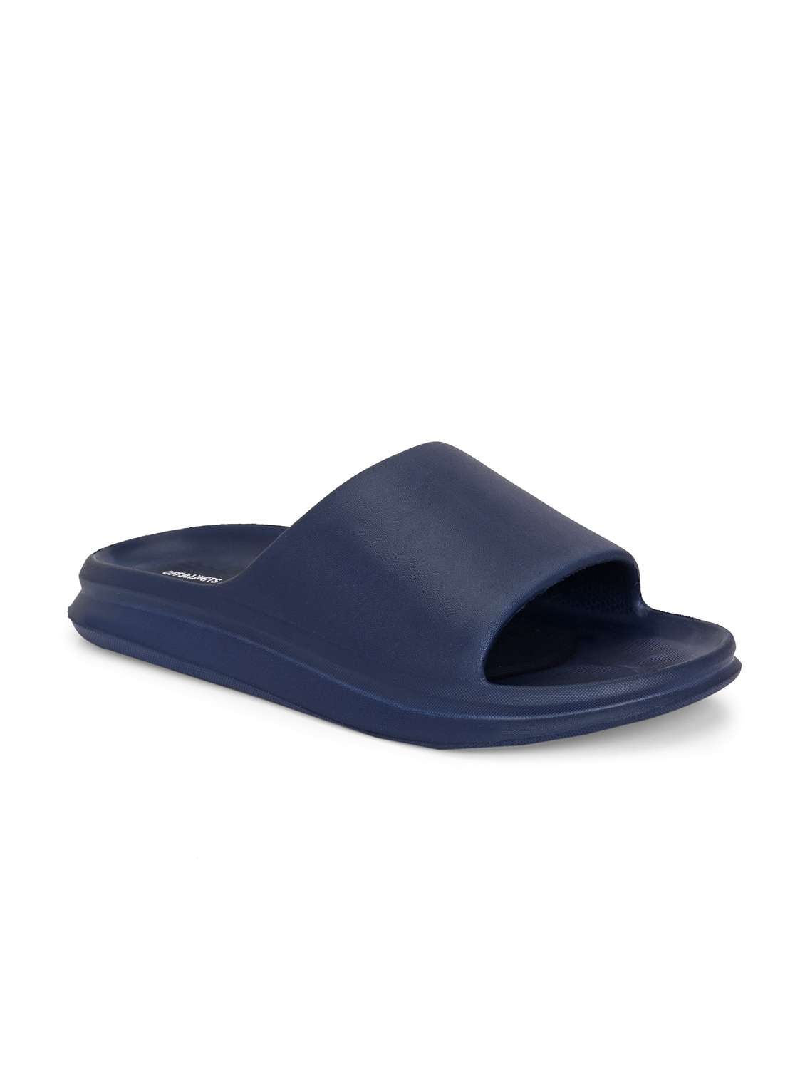 men solid open toe slider - 22020455 -  Standard Image - 1