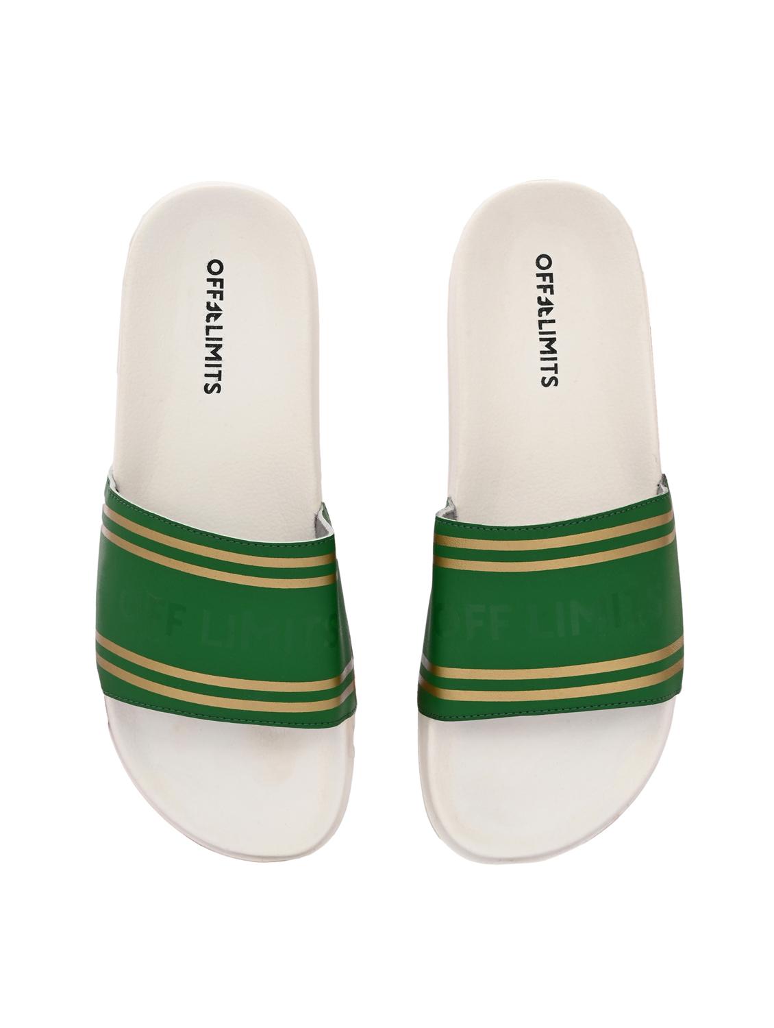 men striped open toe slider - 22020457 - Standard Image - 4