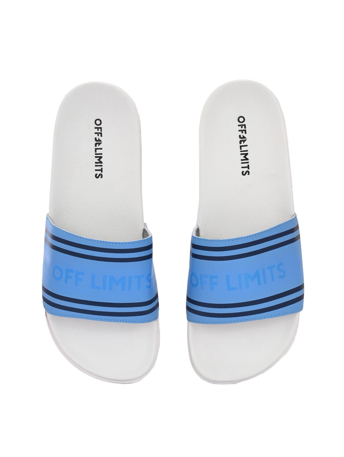 men striped open toe slider - 22020459 - Standard Image - 4