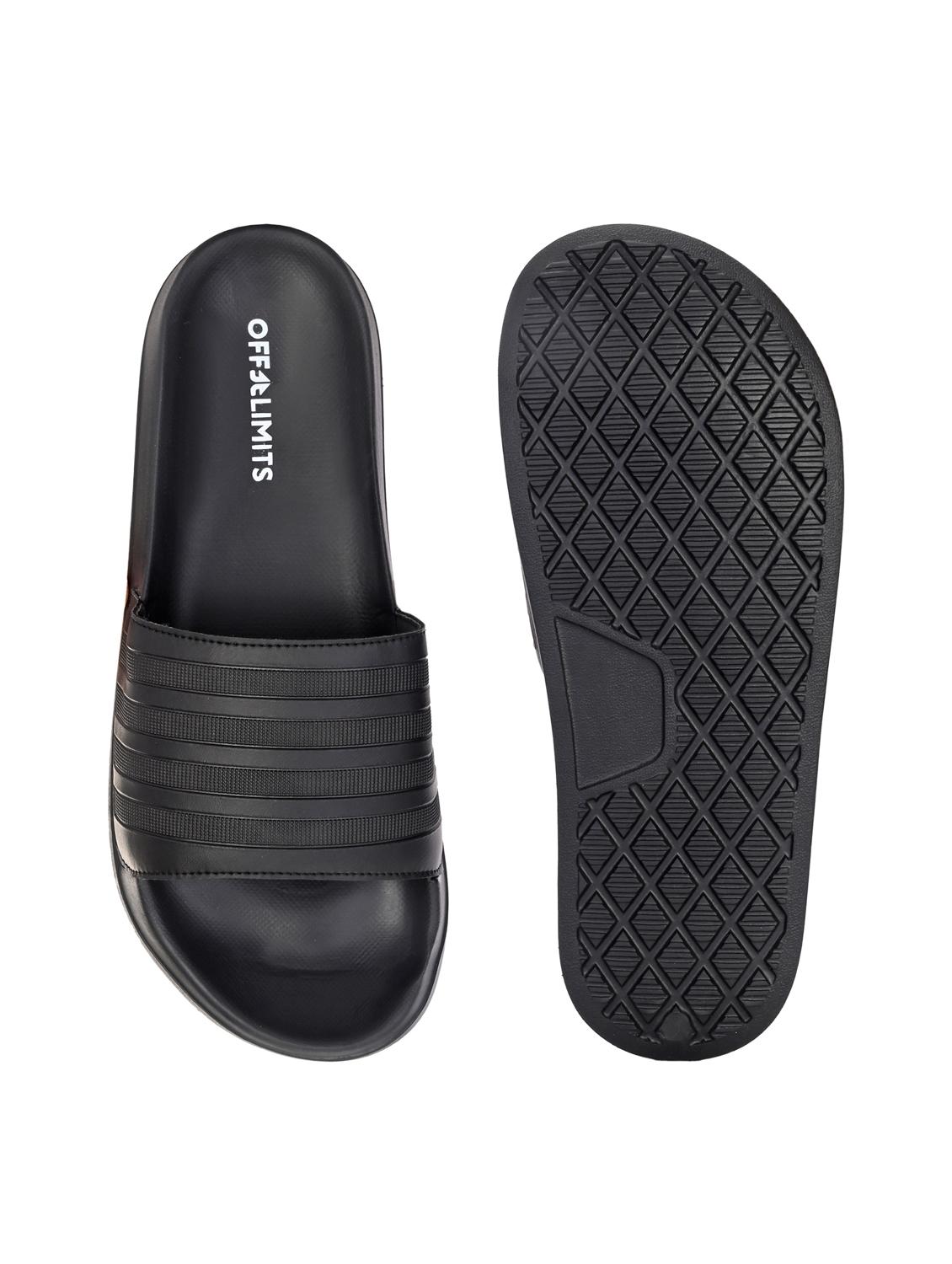men textured open toe slider - 22020464 - Standard Image - 4