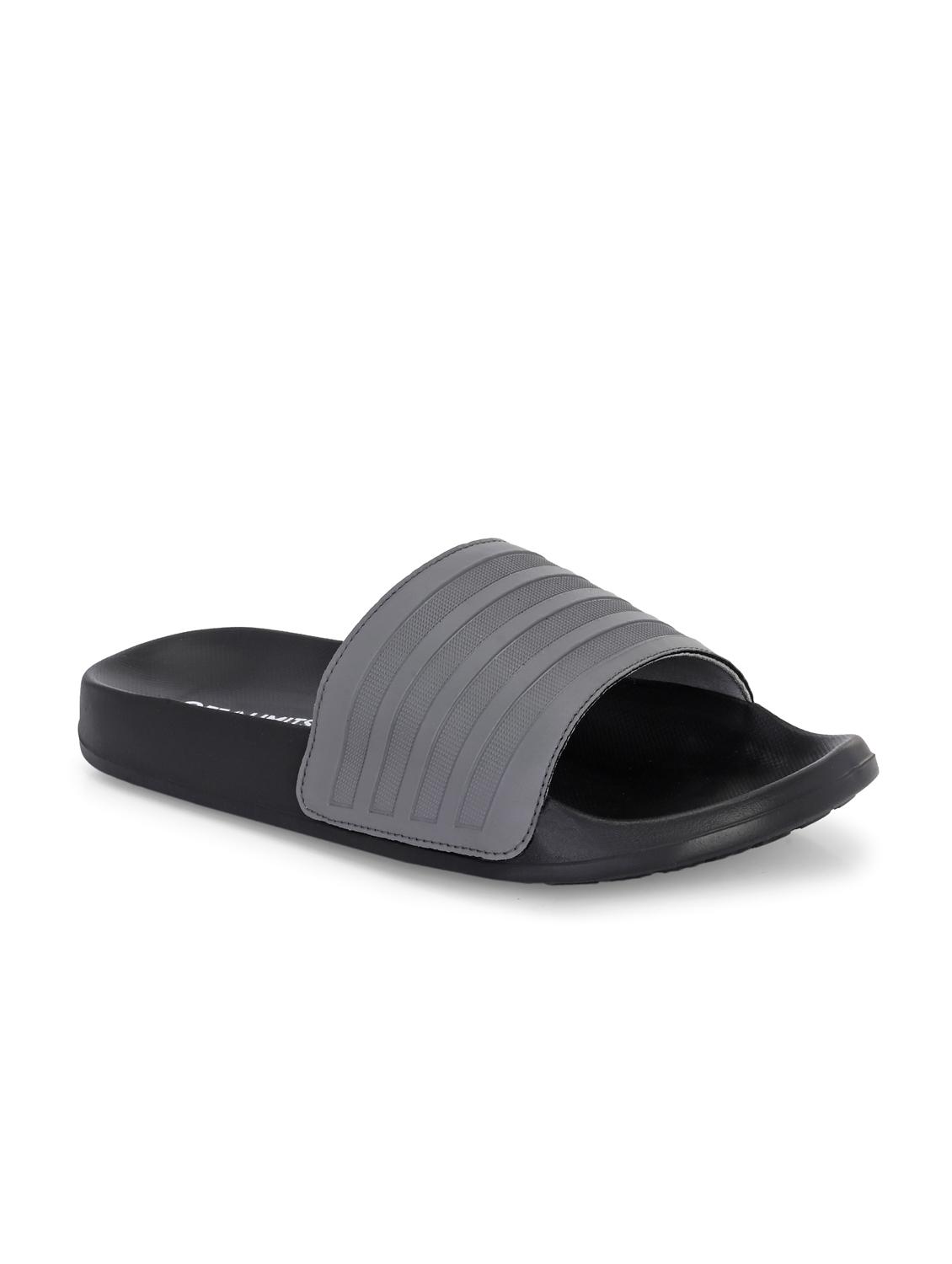 men textured open toe slider - 22020465 - Standard Image - 1