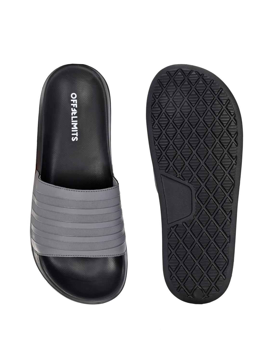 men textured open toe slider - 22020465 - Standard Image - 4